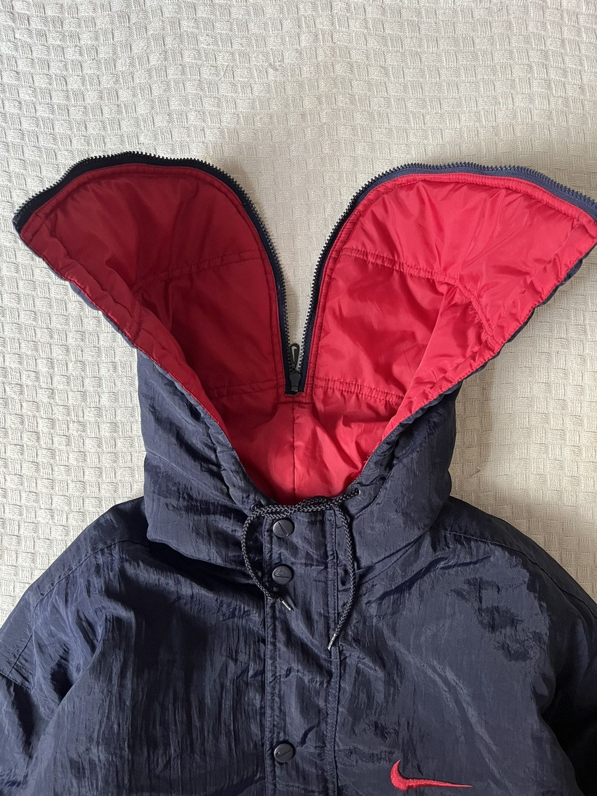 Nike Vintage 90s Nike Parka Cold Coat Jacket with Hoodie Size US S / EU 44-46 / 1 - 4 Thumbnail