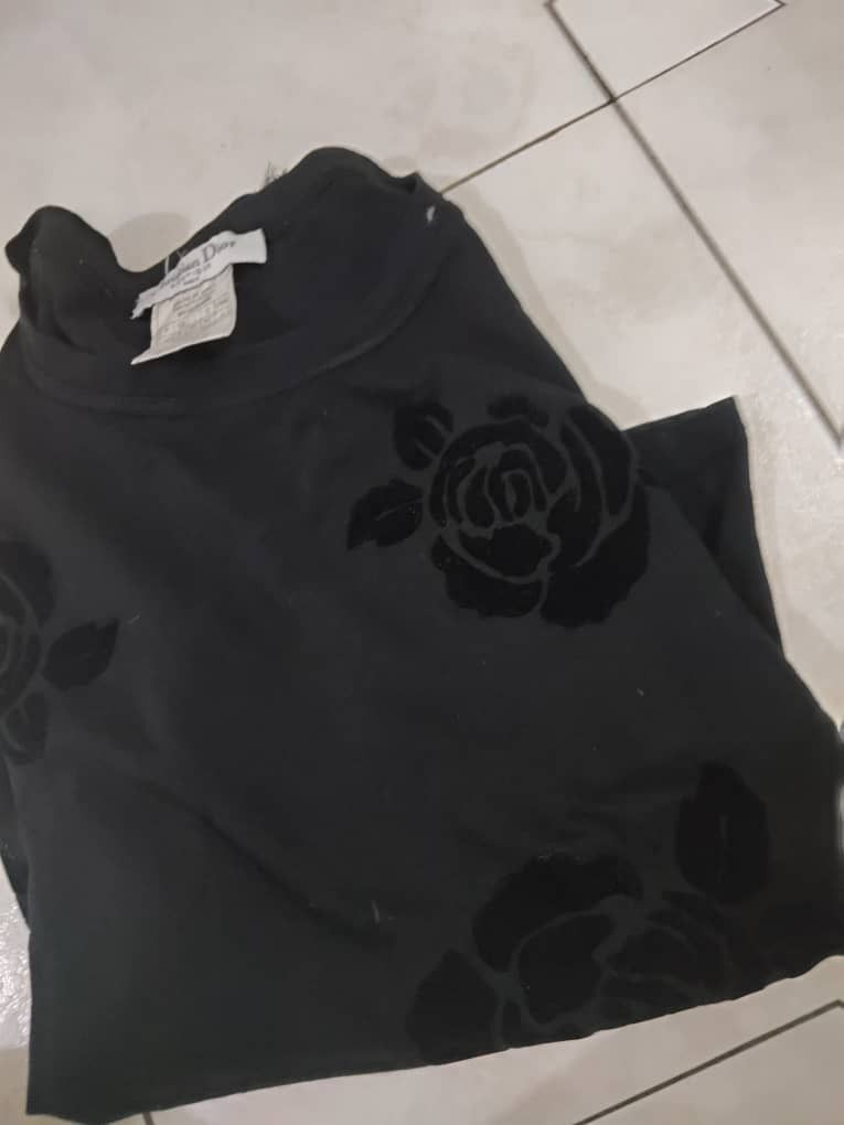 Dior Chistian dior X Velvet X black flower Size XS / US 0-2 / IT 36-38 - 7 Thumbnail