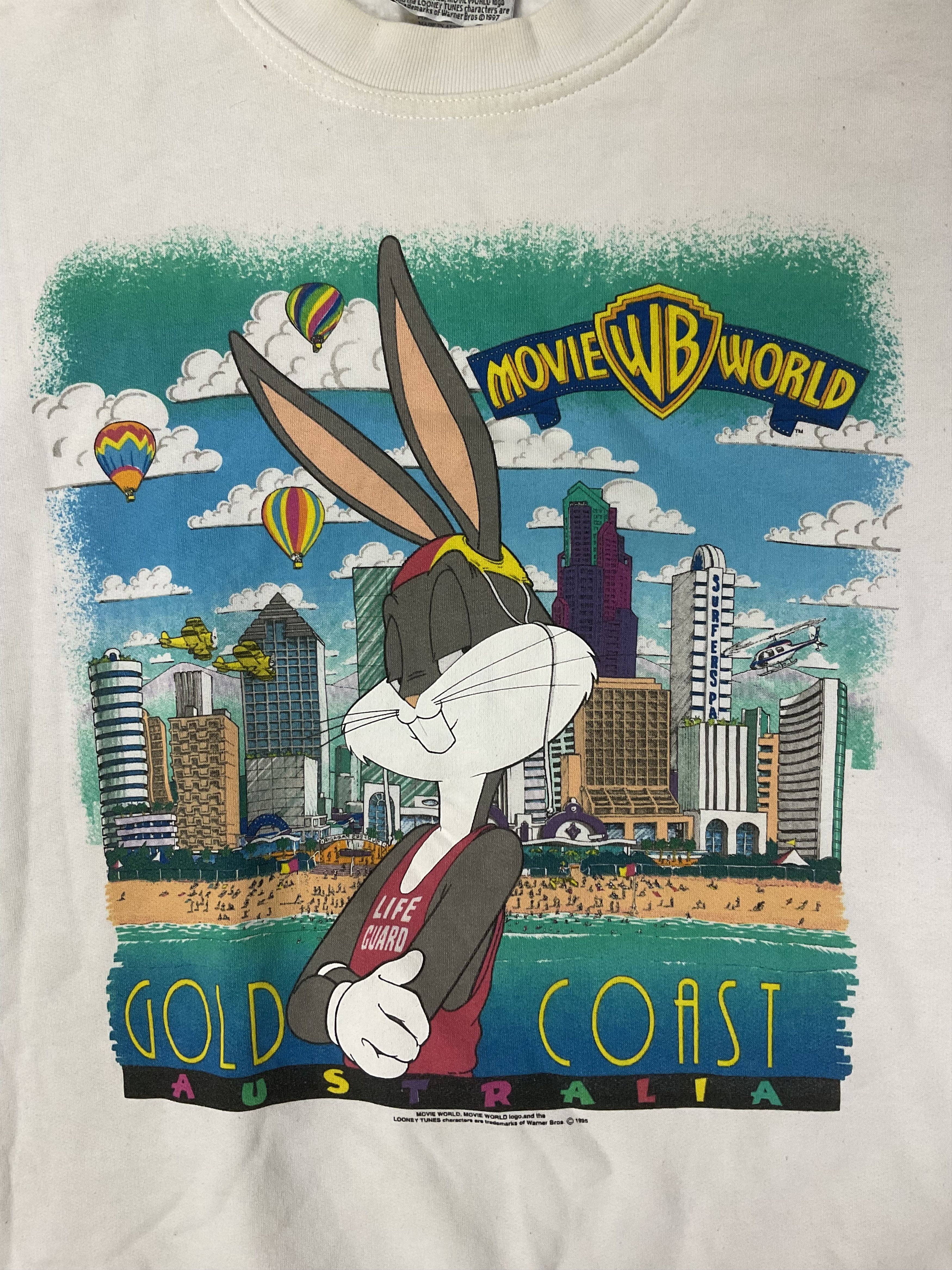 Cartoon Network Vintage 90s Looney Tunes Bugs Bunny Australia Sweatshirt Size US L / EU 52-54 / 3 - 3 Thumbnail