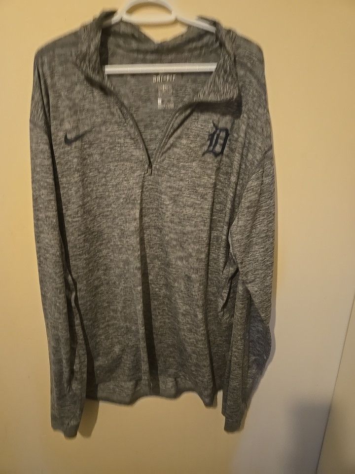 Nike Nike dry fit long sleeve Detroit Tigers shirt Size US XXL / EU 58 / 5 - 12 Thumbnail