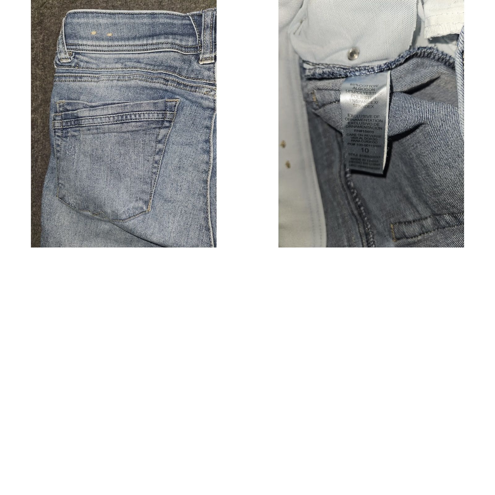 Vintage Democracy Womens Skinny Jeans 10 Blue Denim Mid Rise Waist Size 32" / US 10 / IT 46 - 8 Thumbnail