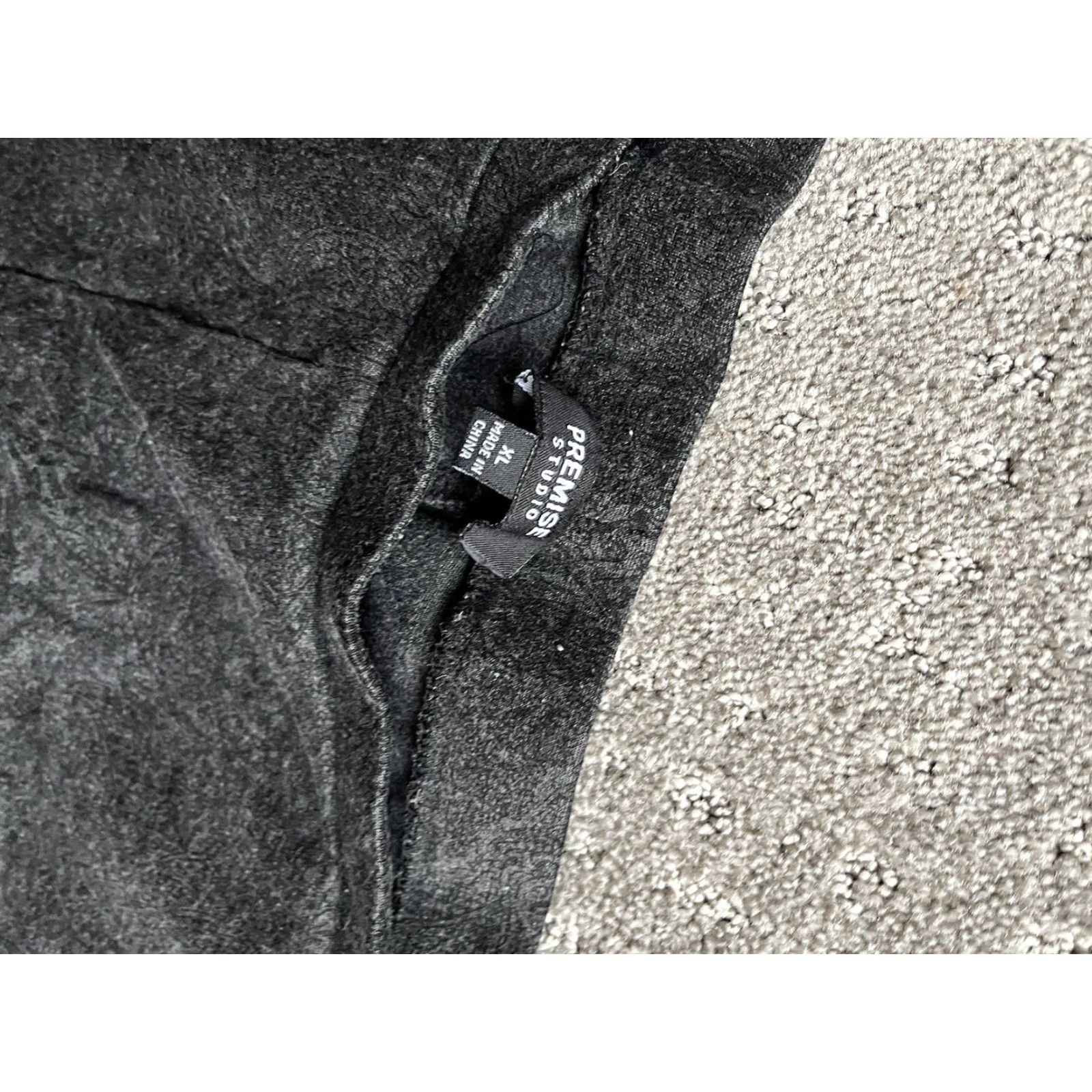 Vintage Premise Studio Women XL Black Knit Stretch Pull-On Pants Flat Front Casual Size 40" / US 18 - 5 Thumbnail