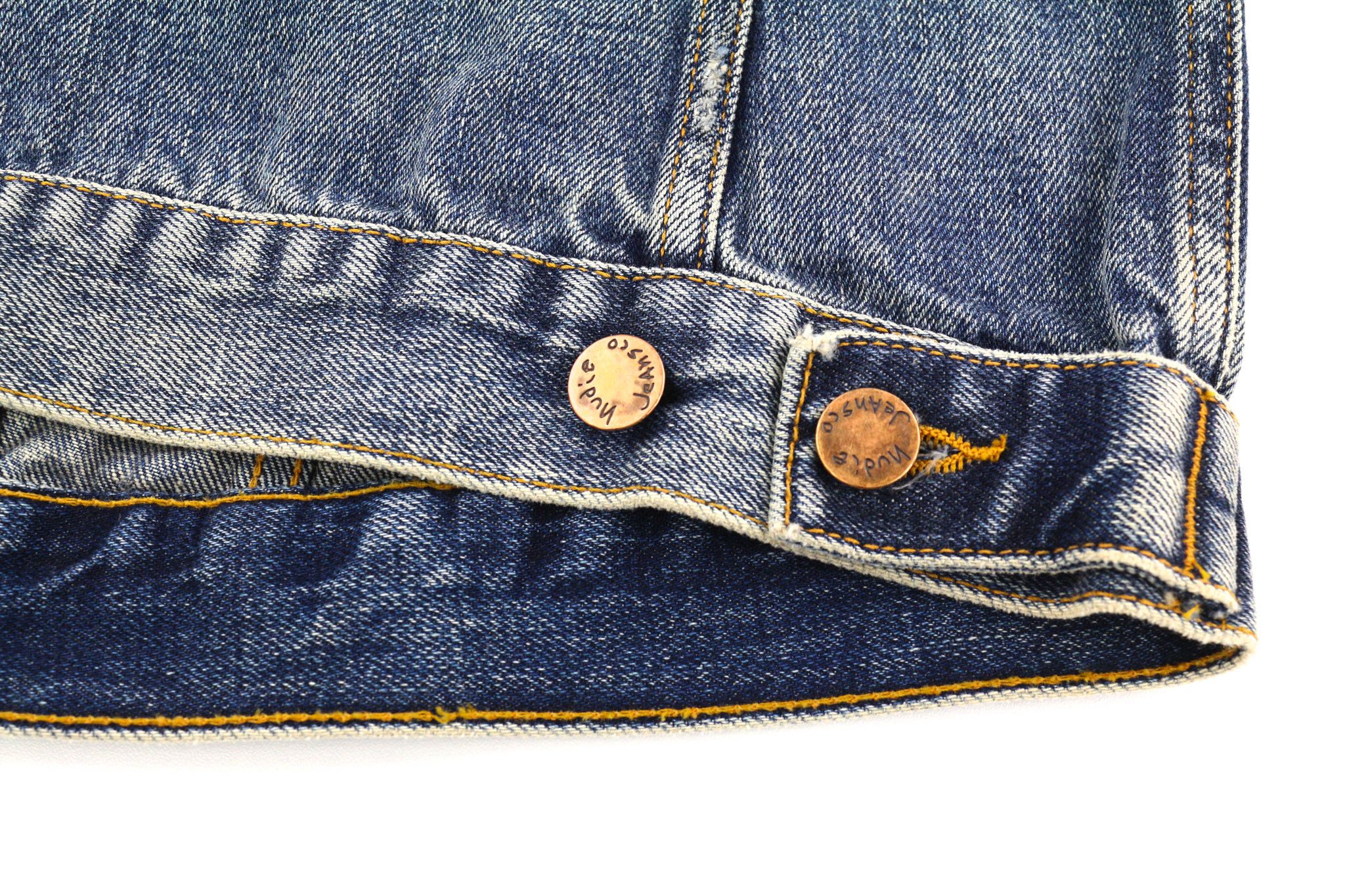 Nudie Jeans BILLY S Shimmering Indigo Washed Denim Polo Jacket 82492 Size US S / EU 44-46 / 1 - 7 Thumbnail