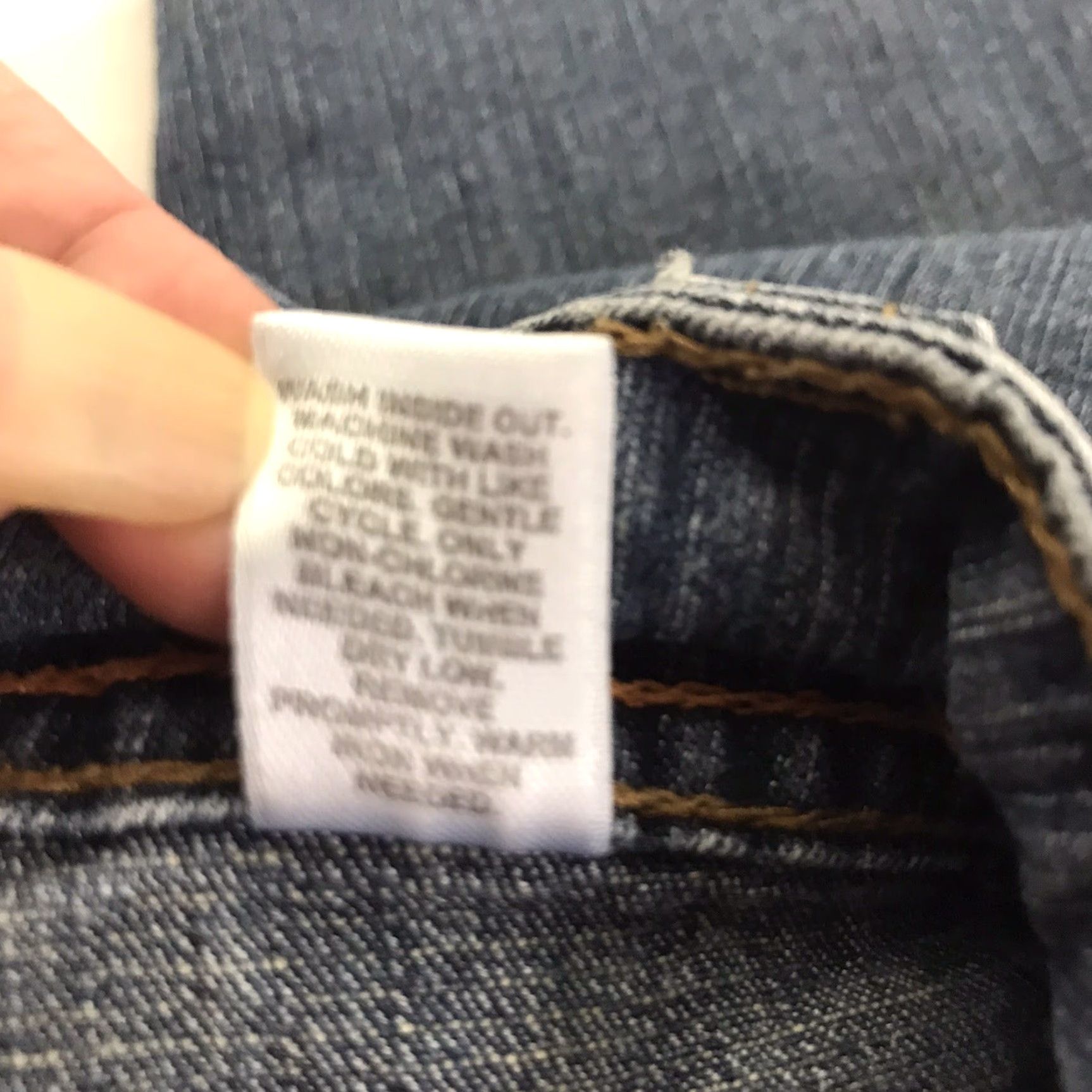 Vintage Cato Jeans Women 12 Mid Rise Cropped Denim Blue 5-Pocket Stretch Button Zip Size 34" / US 12 / IT 48 - 6 Thumbnail