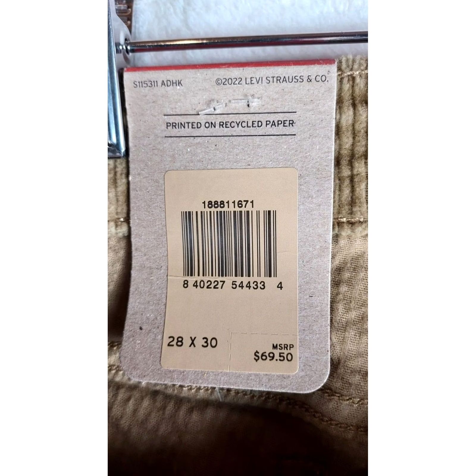 Levi's Levi's 711 Skinny Pants Women Brown Corduroy Stretch Mid Rise Slim Fit 28 Ankle Pants Women Brown Corduroy Stretch Mid Rise Slim Ankle 711 Size 28" / US 6 / IT 42 - 5 Thumbnail