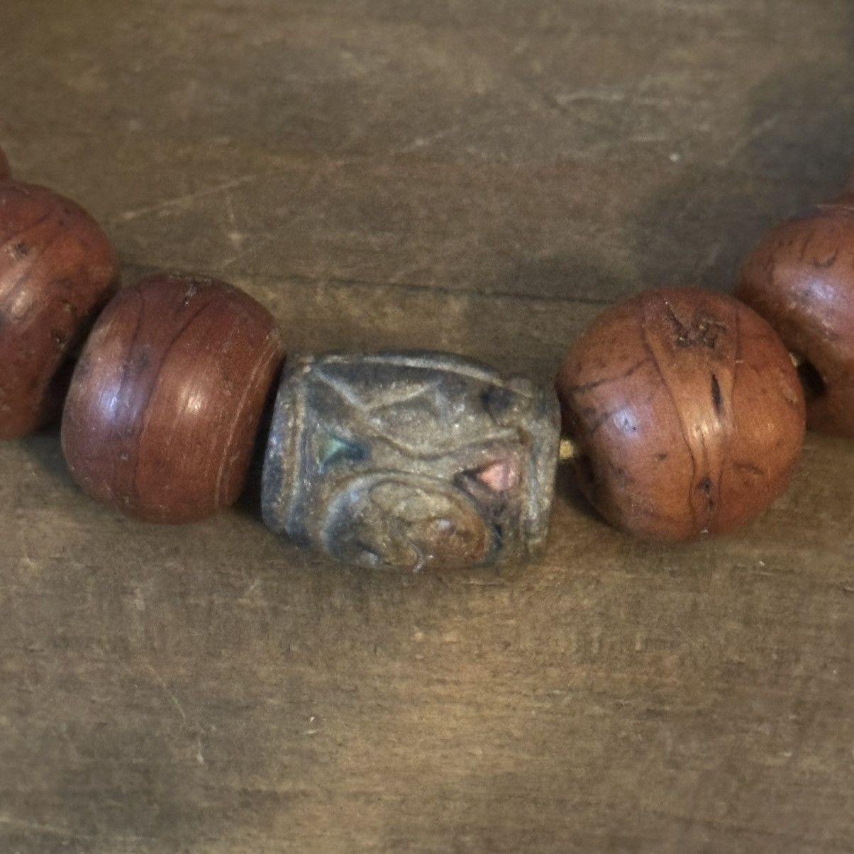 Other Turquoise and wooden bead adjustable bracelet Size ONE SIZE - 5 Thumbnail