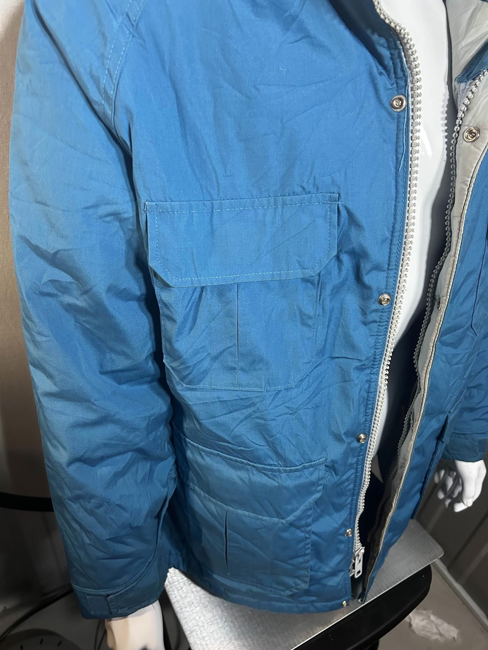 Woolrich Woolen Mills Stylish Blue Insulated Jacket with Pockets Size US M / EU 48-50 / 2 - 4 Thumbnail