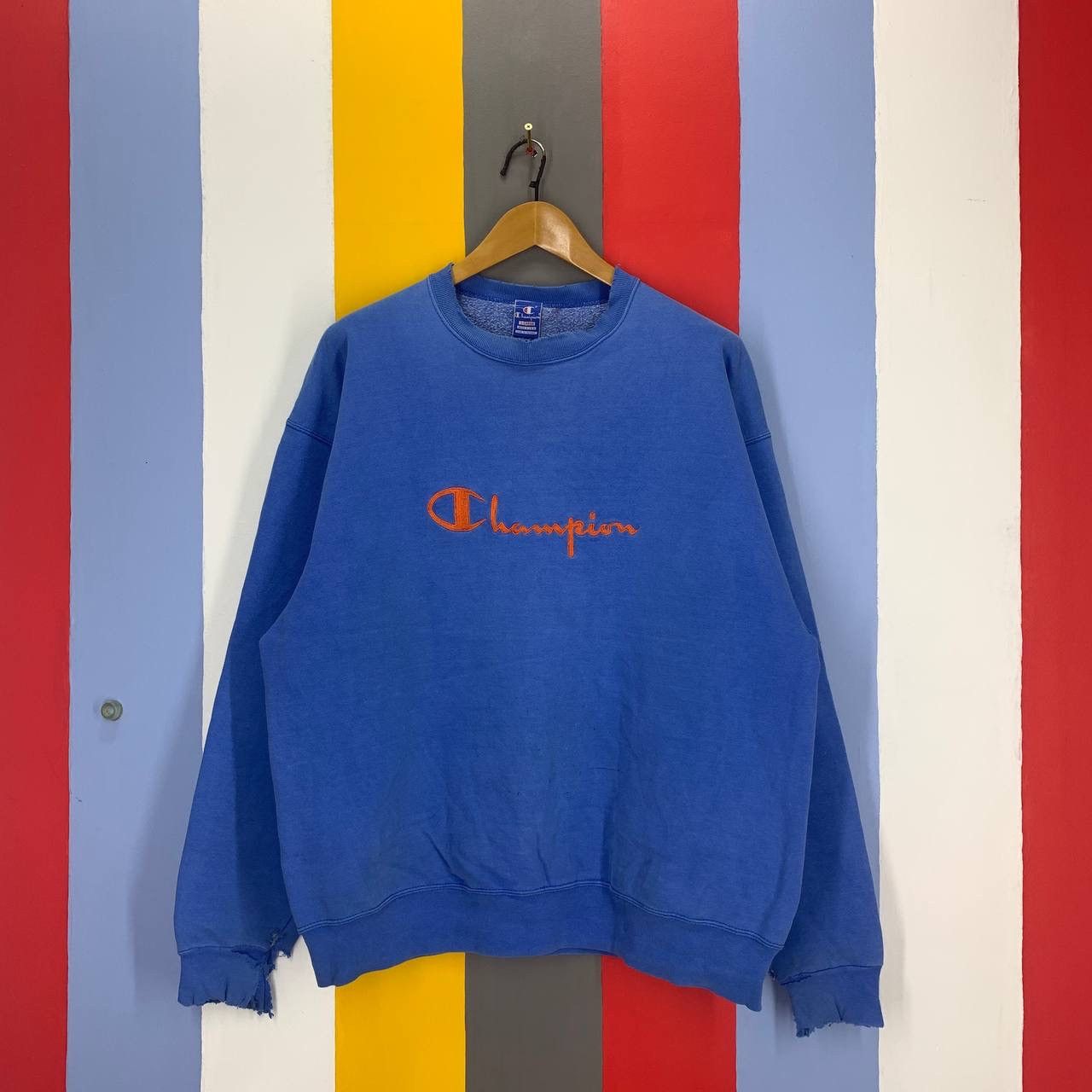 90s Vintage Thrashed CHAMPION Sweatshirt #2464/AM