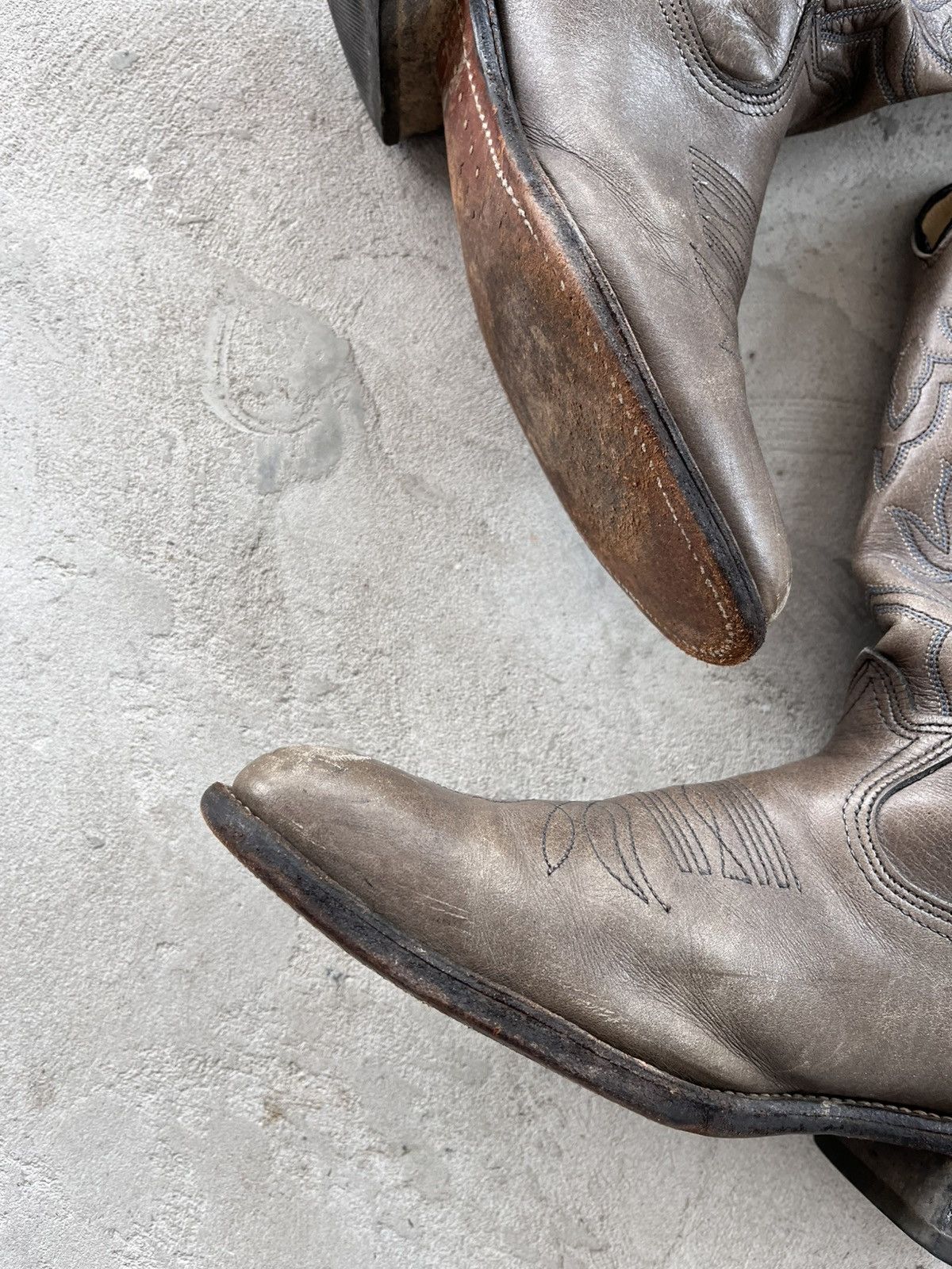 Cowboy Equipment Vintage Laredo Western Cowboy Leather Boots Rare Avant-Garde Size US 9 / EU 42 - 16 Thumbnail