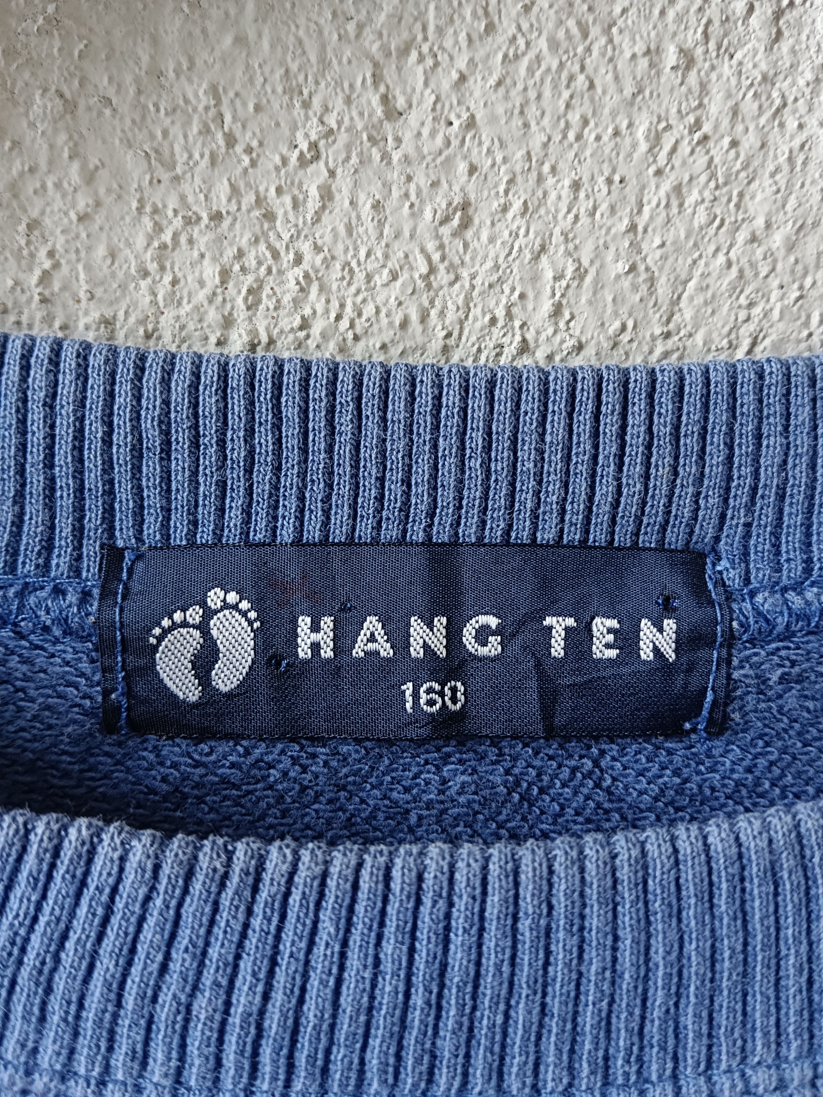 Hang Ten × Vintage Vtg HANG TEN Sweatshirt Big Logo Back Size 160 Size US M / EU 48-50 / 2 - 4 Thumbnail