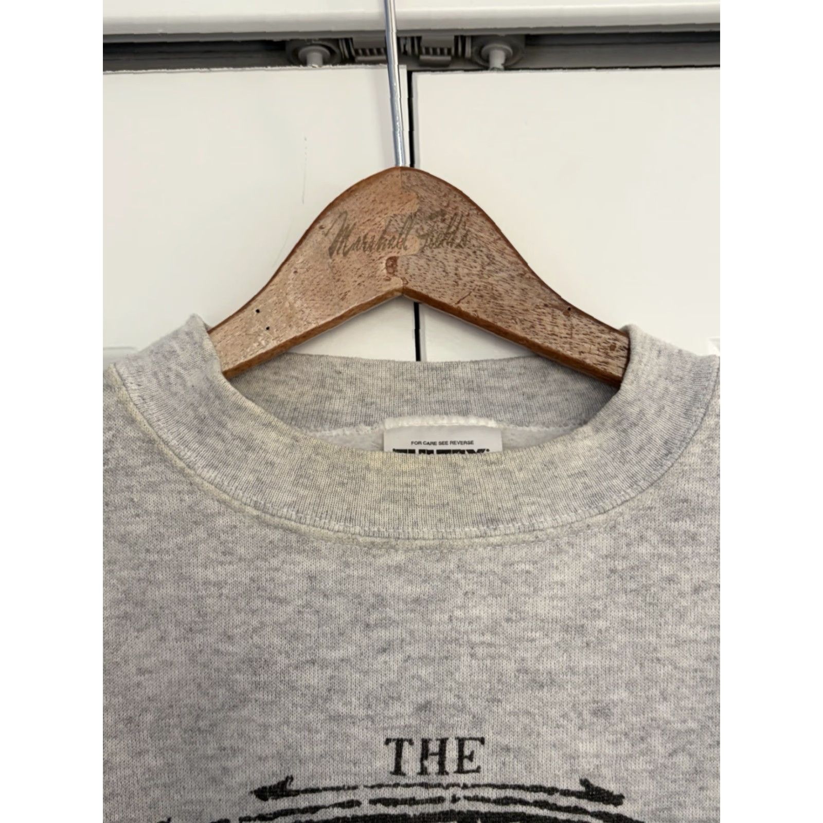 Tultex VINTAGE Tultex Yellowstone Crewneck Pullover Sweatshirt White Heather Large Unisex Adults Crew Neck Long Sleeve Fleece Shirt/Top Size US L / EU 52-54 / 3 - 4 Thumbnail