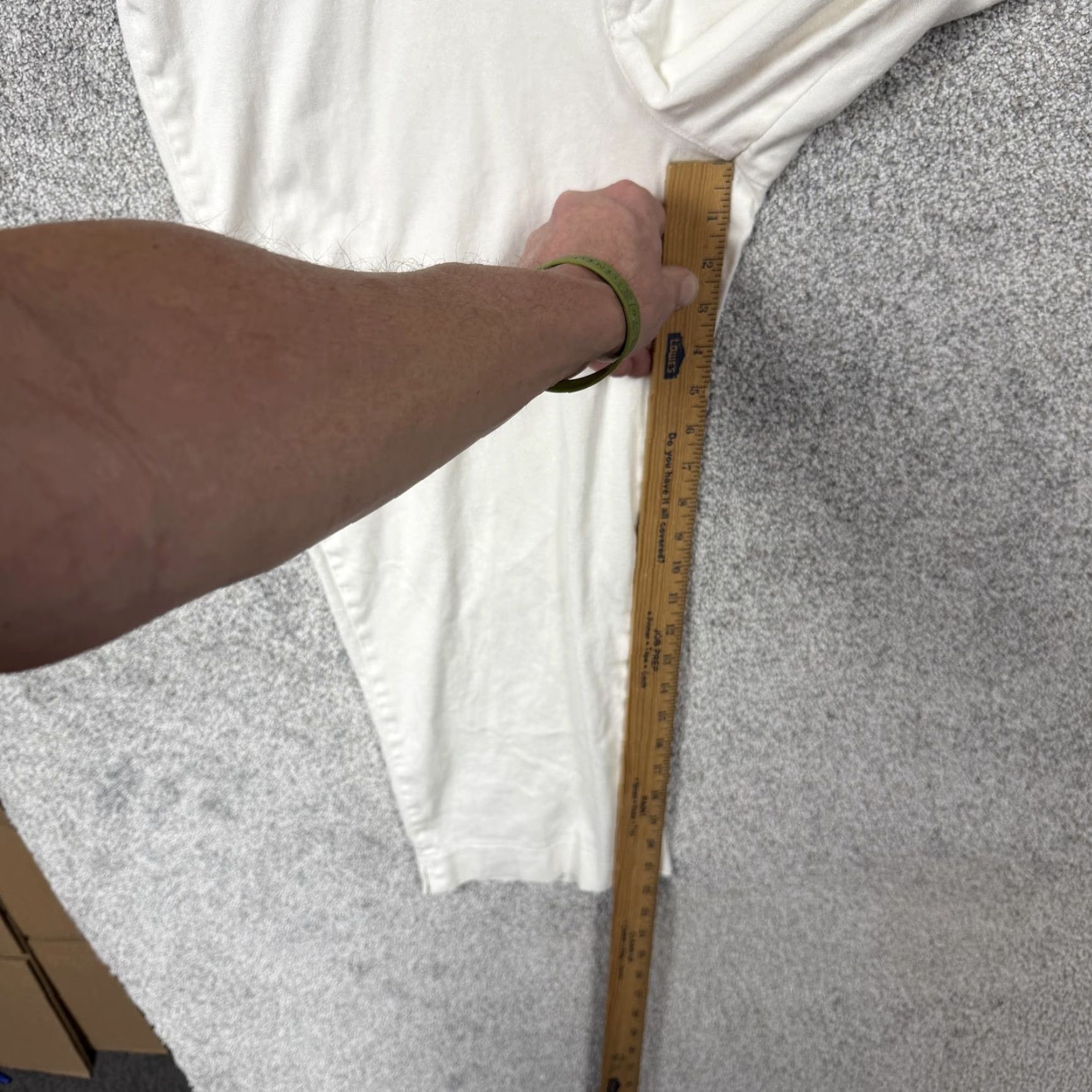 Vintage Riders Womens Capri Pants 12 Regular White Twill Stretch Capris Pockets Flat Front Summer 32x21.5 Mens? Size 34" / US 12 / IT 48 - 4 Thumbnail
