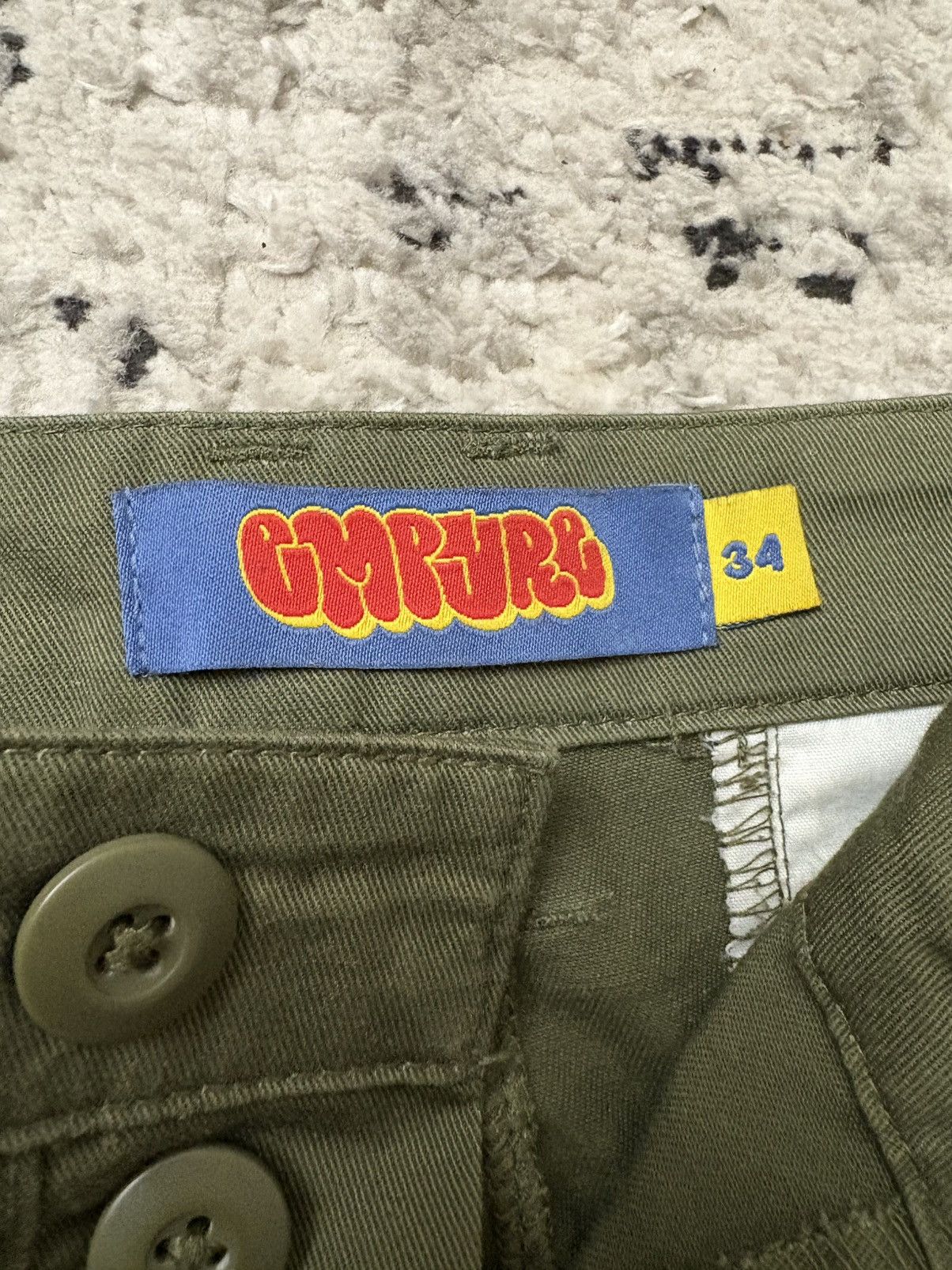 Empyre Empyre Loose Fit Dark Green Skate Cargos Size US 34 / EU 50 - 3 Thumbnail