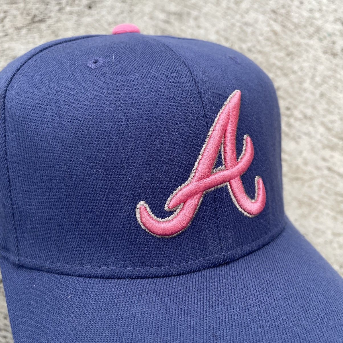 MLB Atlanta braves neon blue with indian logo Size ONE SIZE - 8 Thumbnail