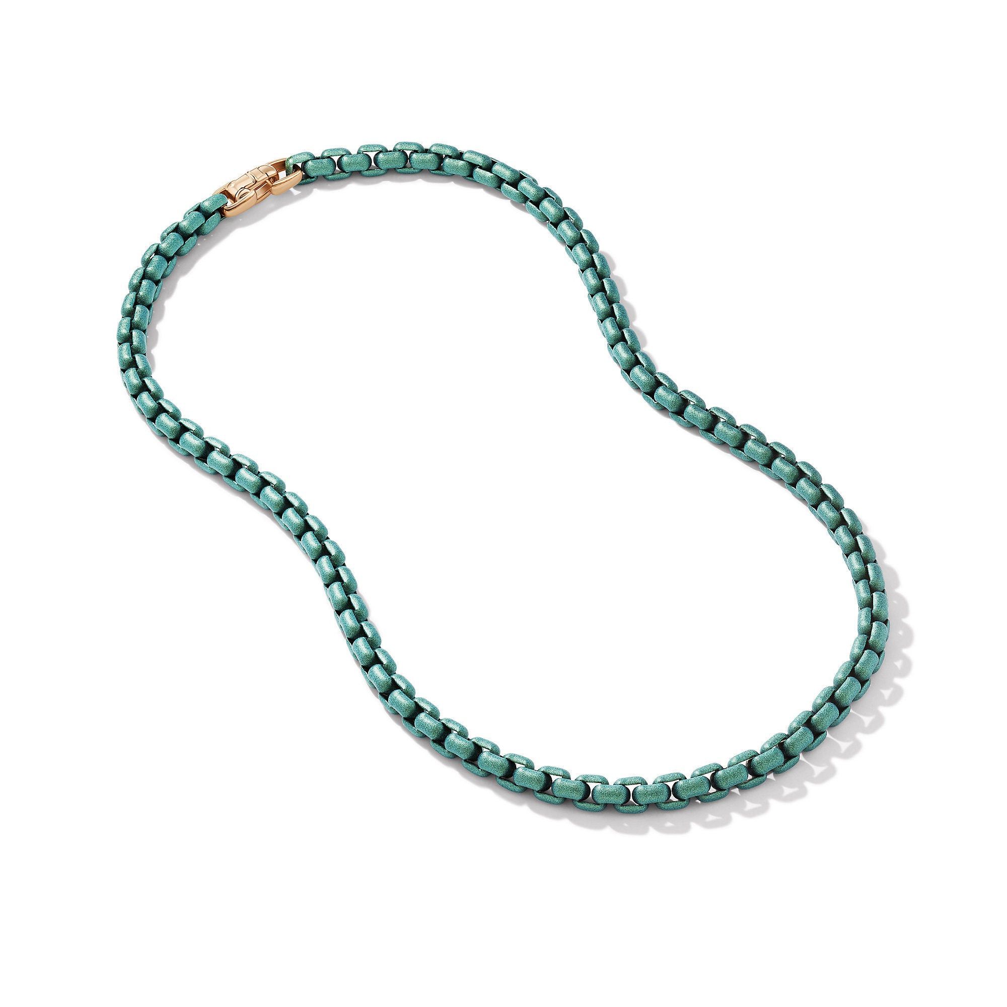 David Yurman o1w1db10525 N17517 Necklace in Green Acrylic with 14K Gold Size ONE SIZE - 2 Thumbnail