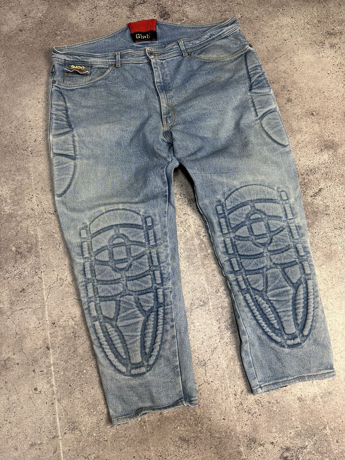 Other 🔥 Vintage Giali Rare Denim Motorcycle Denim Jeans Archival Size US 36 / EU 52 - 12 Thumbnail