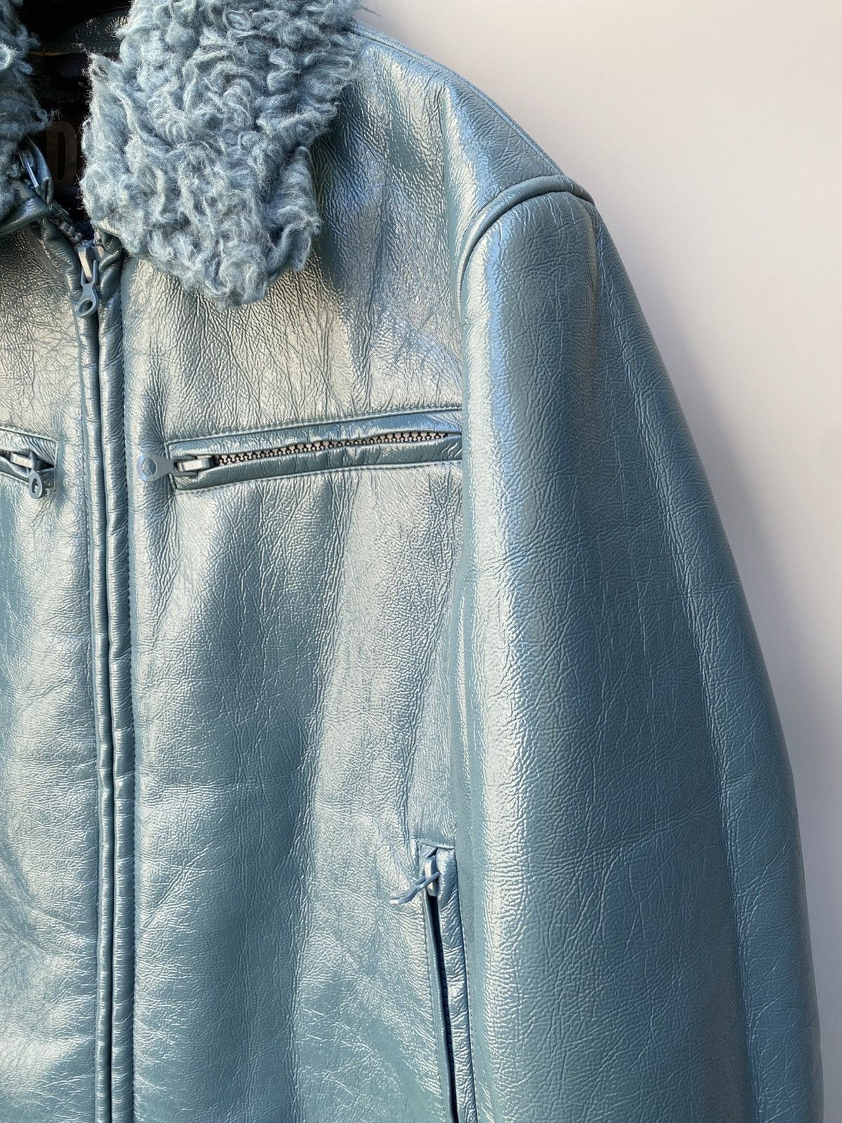 Diesel Diesel- Faux Shearling Leather Fur Jacket Size US L / EU 52-54 / 3 - 6 Thumbnail