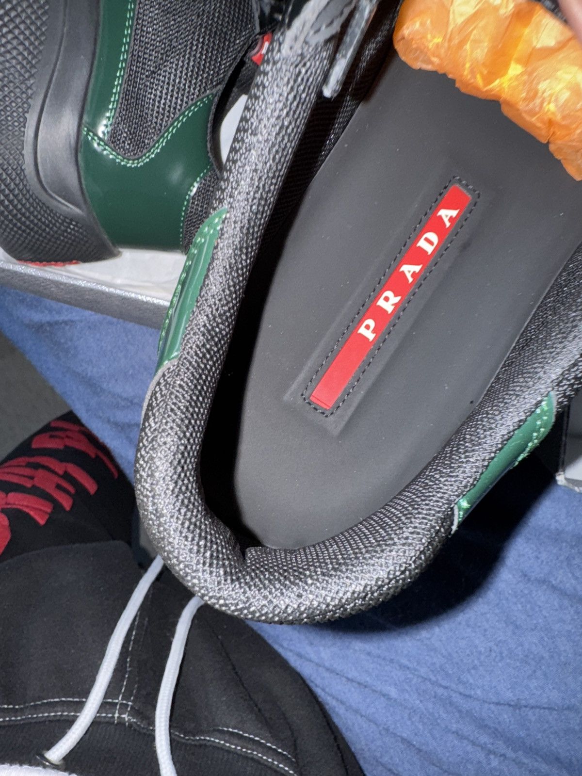 Designer Pradas lows dark green & black Size US 10.5 / EU 43-44 - 5 Thumbnail