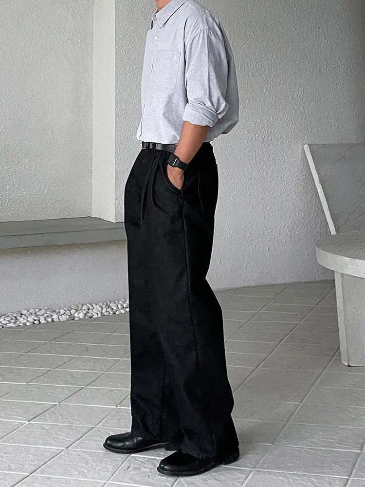 Japanese Brand Retro high street straight leg wide leg casual jeans Size US 32 / EU 48 - 3 Thumbnail