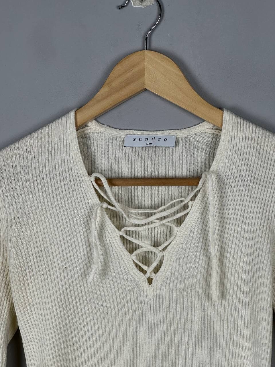 Sandro SANDRO Paris Slim Long Sleeve T Shirt Luxury Size US S / EU 44-46 / 1 - 5 Thumbnail