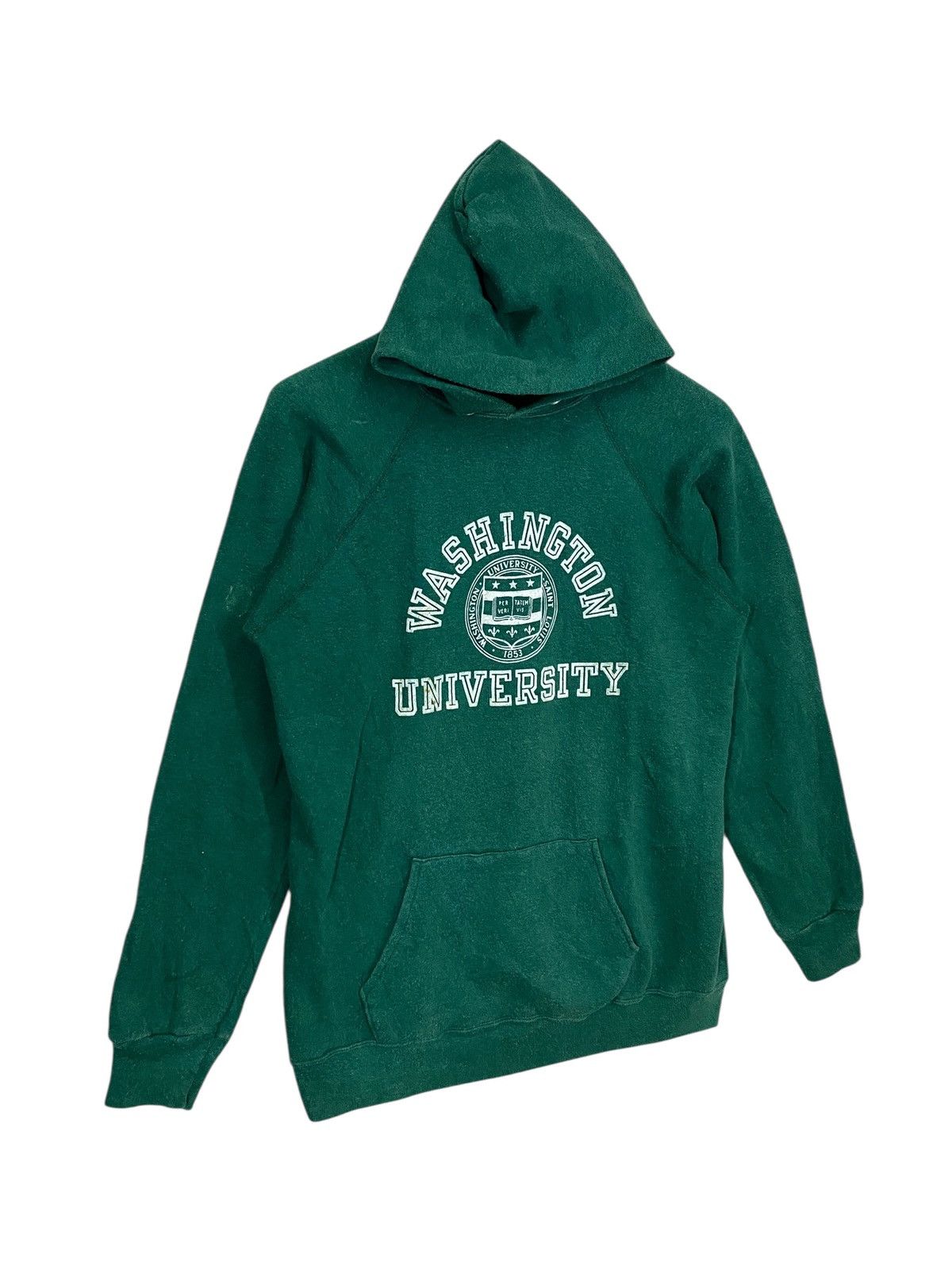 Champion 💥GRAILS💥VTG 80s CHAMPION WASHINGTON UNIVERSITY HOODIE Size US L / EU 52-54 / 3 - 3 Thumbnail