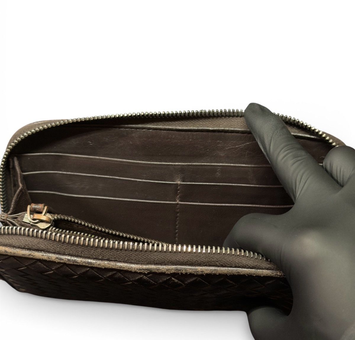 Bottega Veneta BOTTEGA VENETA INTRECCIATO PICCOLO ZIP AROUND WALLET Size ONE SIZE - 9 Thumbnail