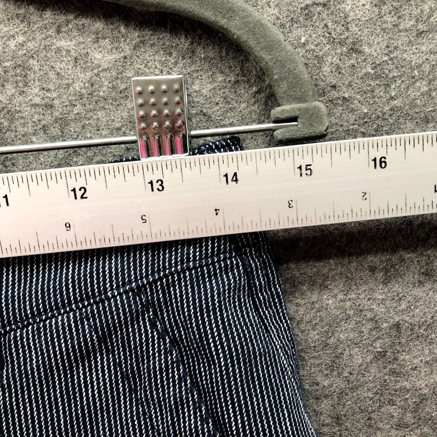 Uniqlo VINTAGE Uniqlo Linen Cotton Tapered Trouser Womens S Blue White Striped High Rise Size 28" / US 6 / IT 42 - 6 Thumbnail