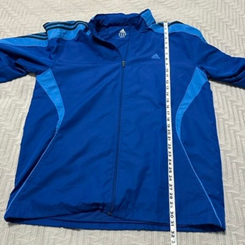 Adidas adidas blue windbreaker jacket size XL Size US XL / EU 56 / 4 - 8 Thumbnail