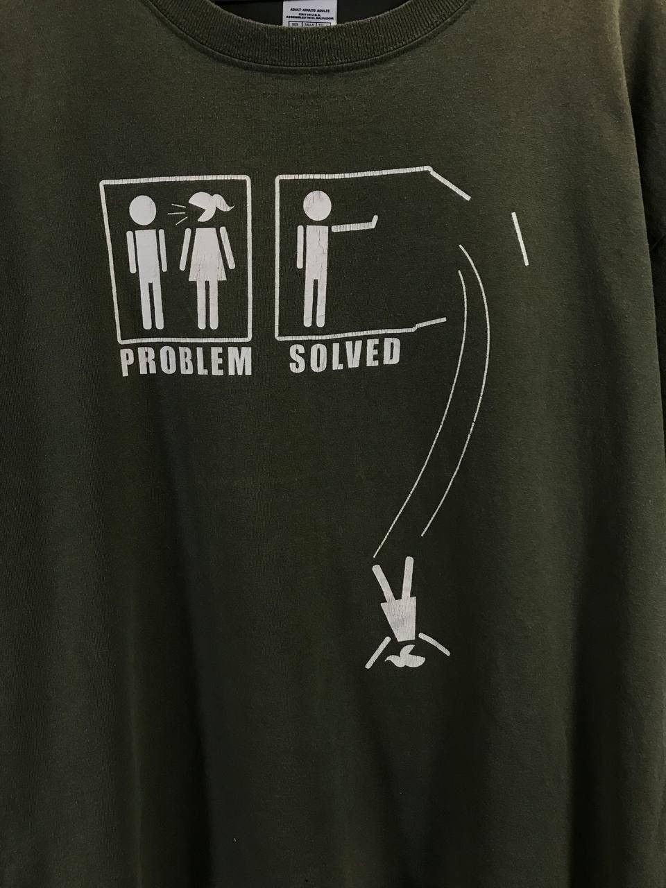 Vintage Problem Solved American vintage humor tee Size US XL / EU 56 / 4 - 3 Thumbnail