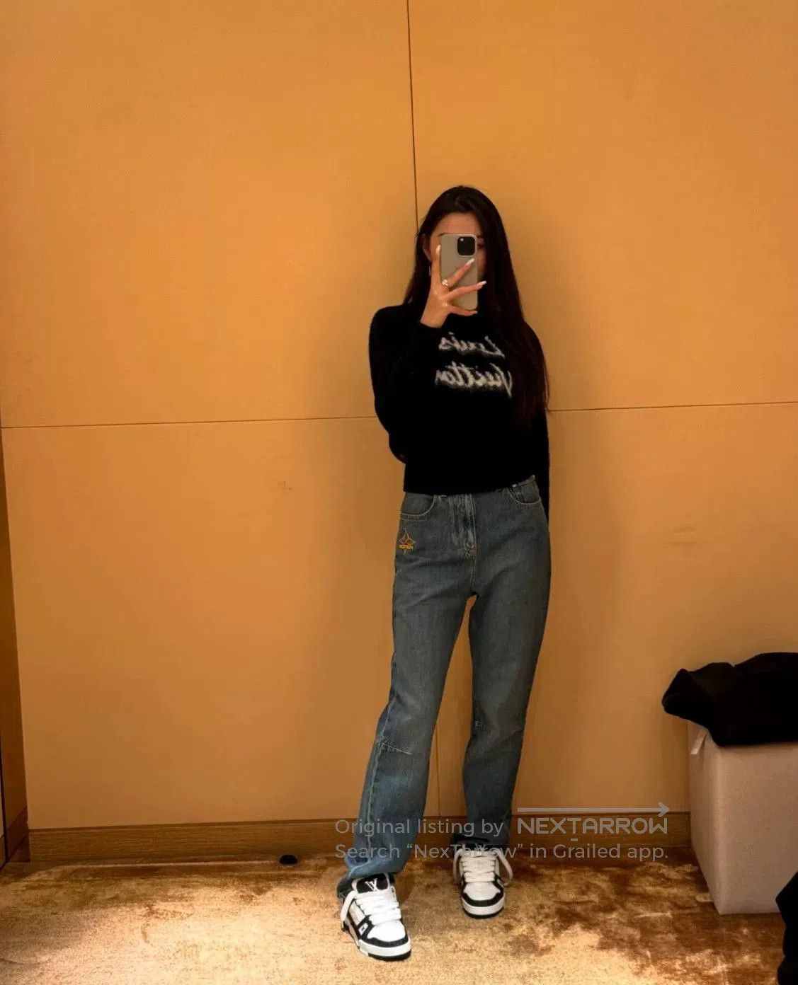 Louis Vuitton Louis Vuitton 24 Ski Blue Straight Jeans. Size 35" - 9 Thumbnail