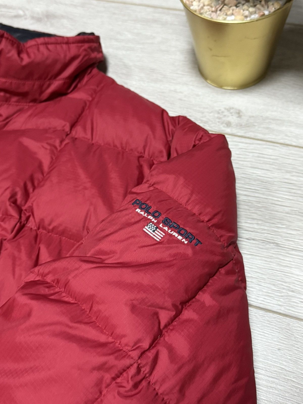 Polo Ralph Lauren POLO Ralph Lauren USA 🇺🇸 flag vintage down puffer jacket Size US XL / EU 56 / 4 - 3 Thumbnail