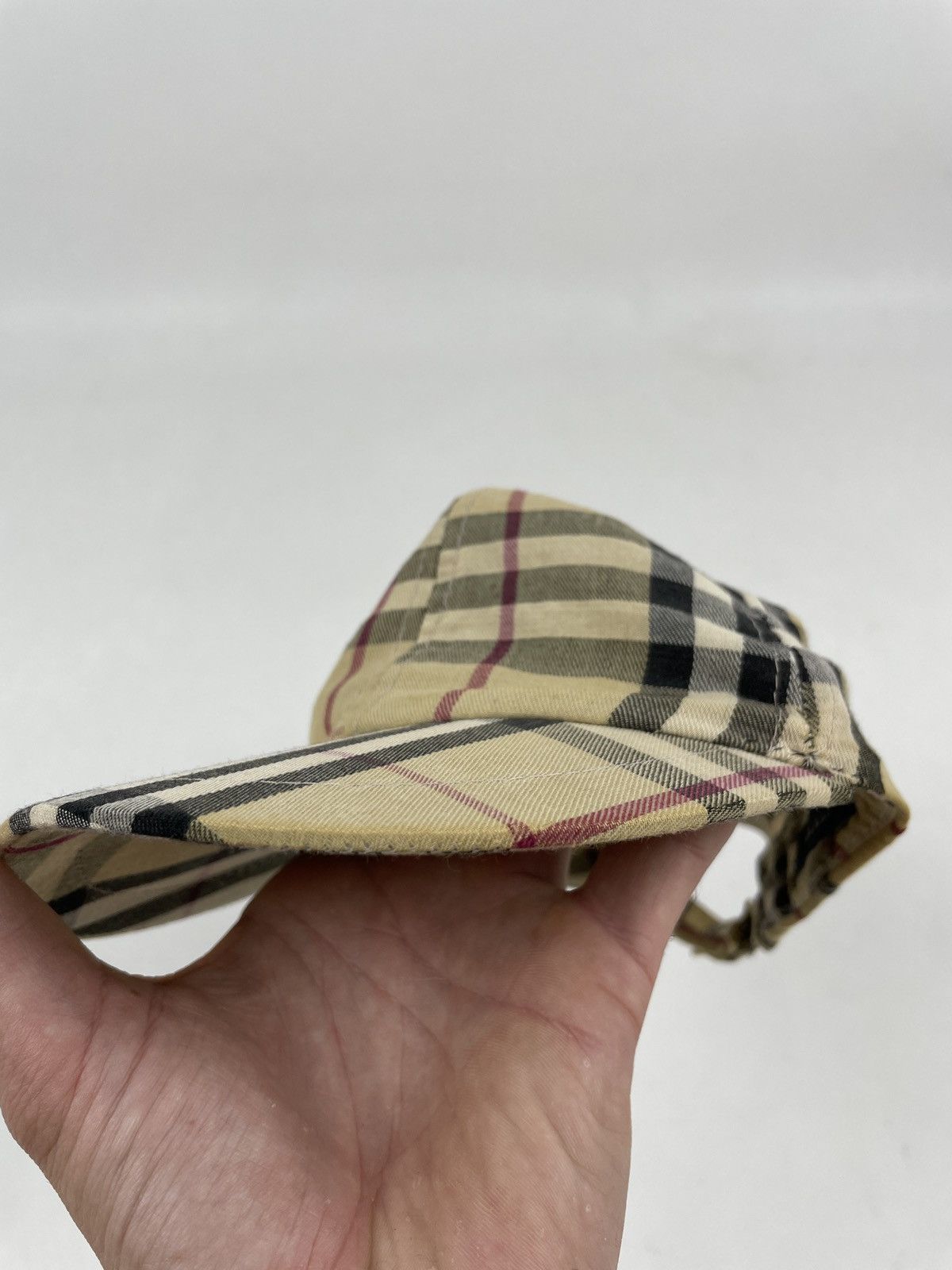 Burberry RARE Nova Check Beige LONDON Bassebal Cap Adjustable Hat M Size ONE SIZE - 19 Thumbnail