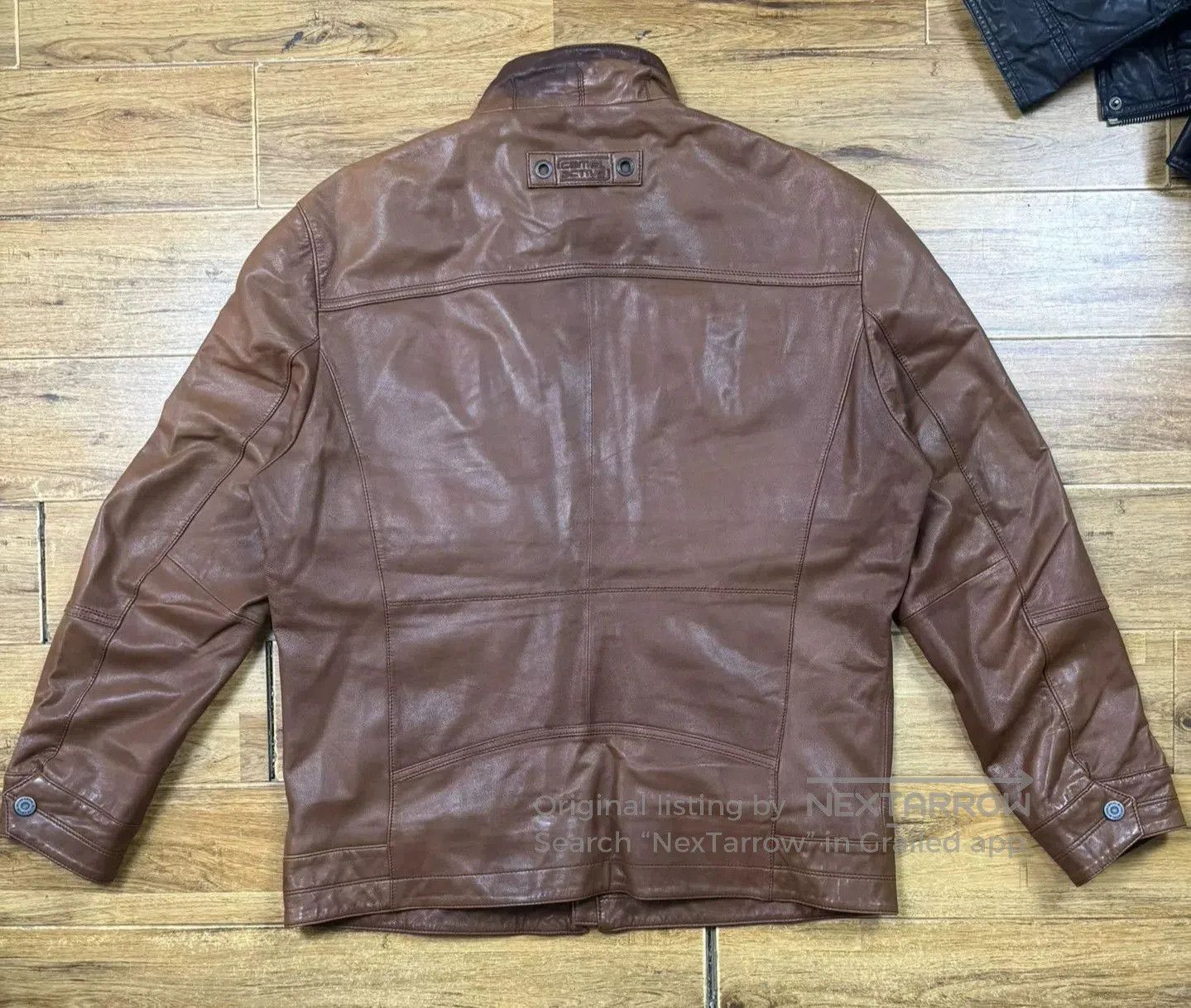Camel Genuine German Camel Leather Jacket. Size US L / EU 52-54 / 3 - 2 Thumbnail