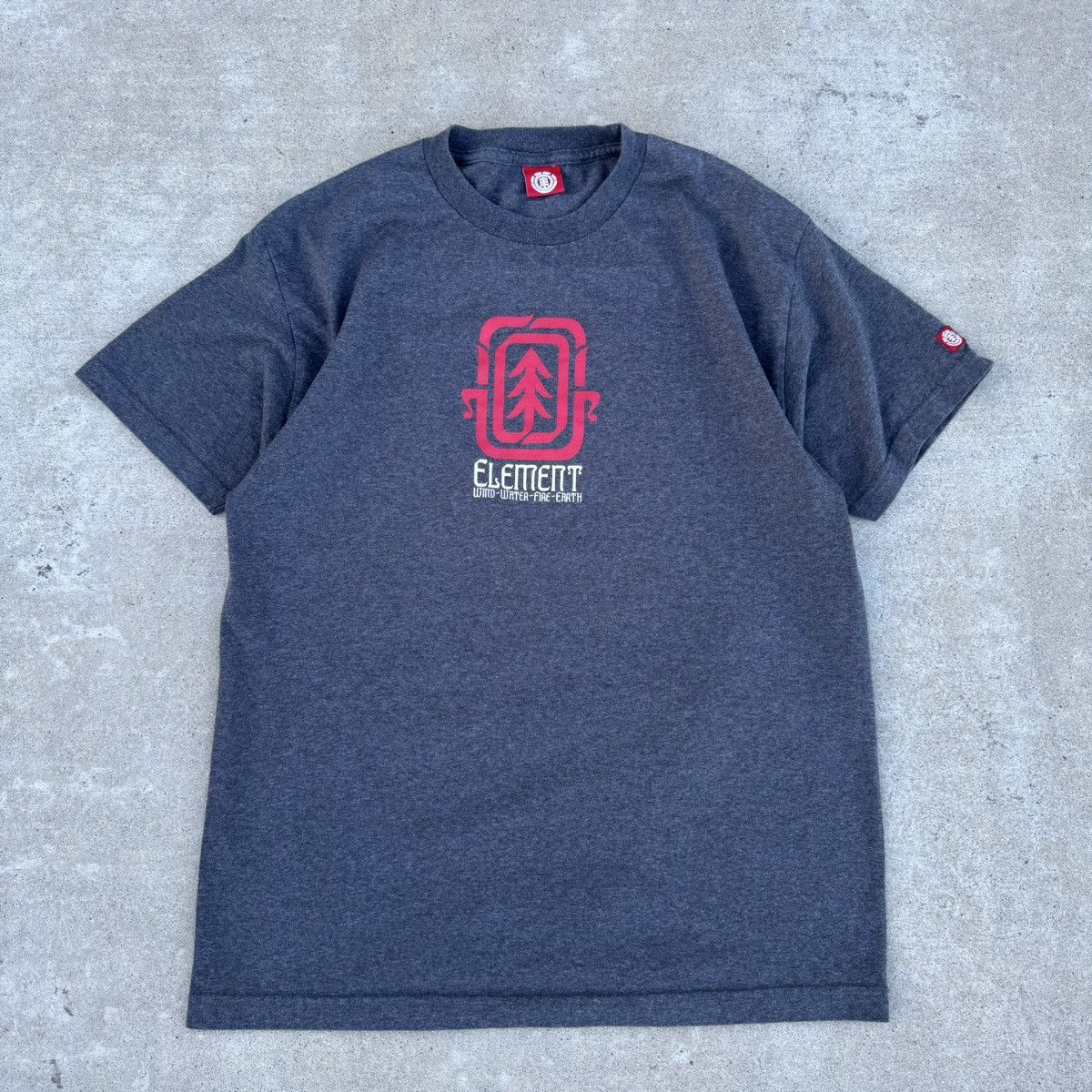 Element × Independent Truck Co. × JNCO Vintage 90s Grey And Red Element Skater Graphic Tee Large Size US L / EU 52-54 / 3 - 1 Thumbnail