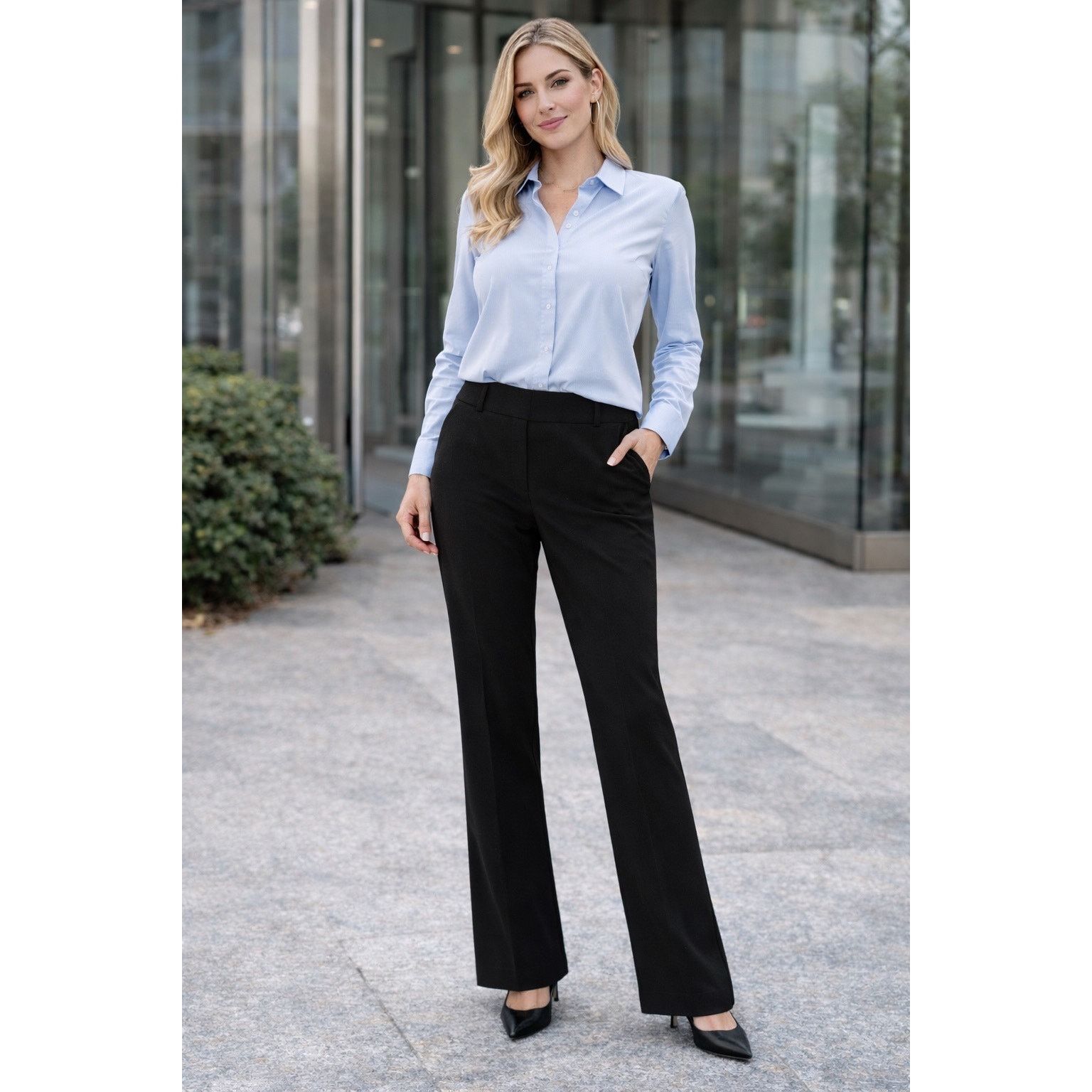 Theory Theory Black Wool Blend Tailored Pants Women Size 4 - B022 Size 27" / US 4 / IT 40 - 1 Thumbnail