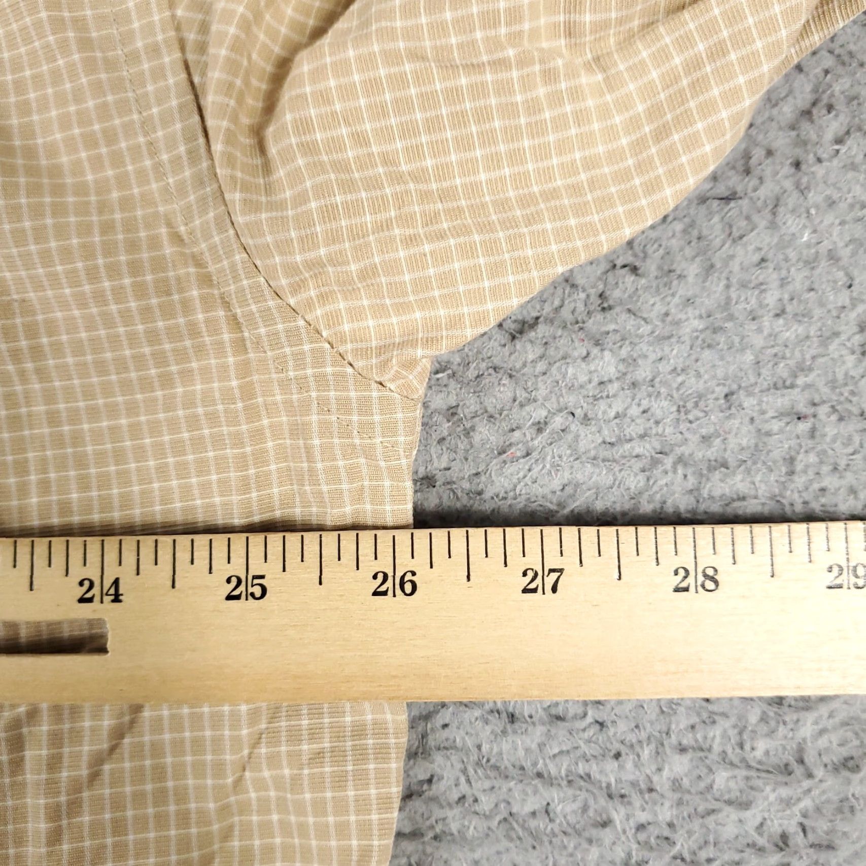 Tommy Hilfiger Tommy Hilfiger Shirt Mens XL Beige Check Button-Up Long Sleeve Casual Mens Size US XL / EU 56 / 4 - 5 Thumbnail