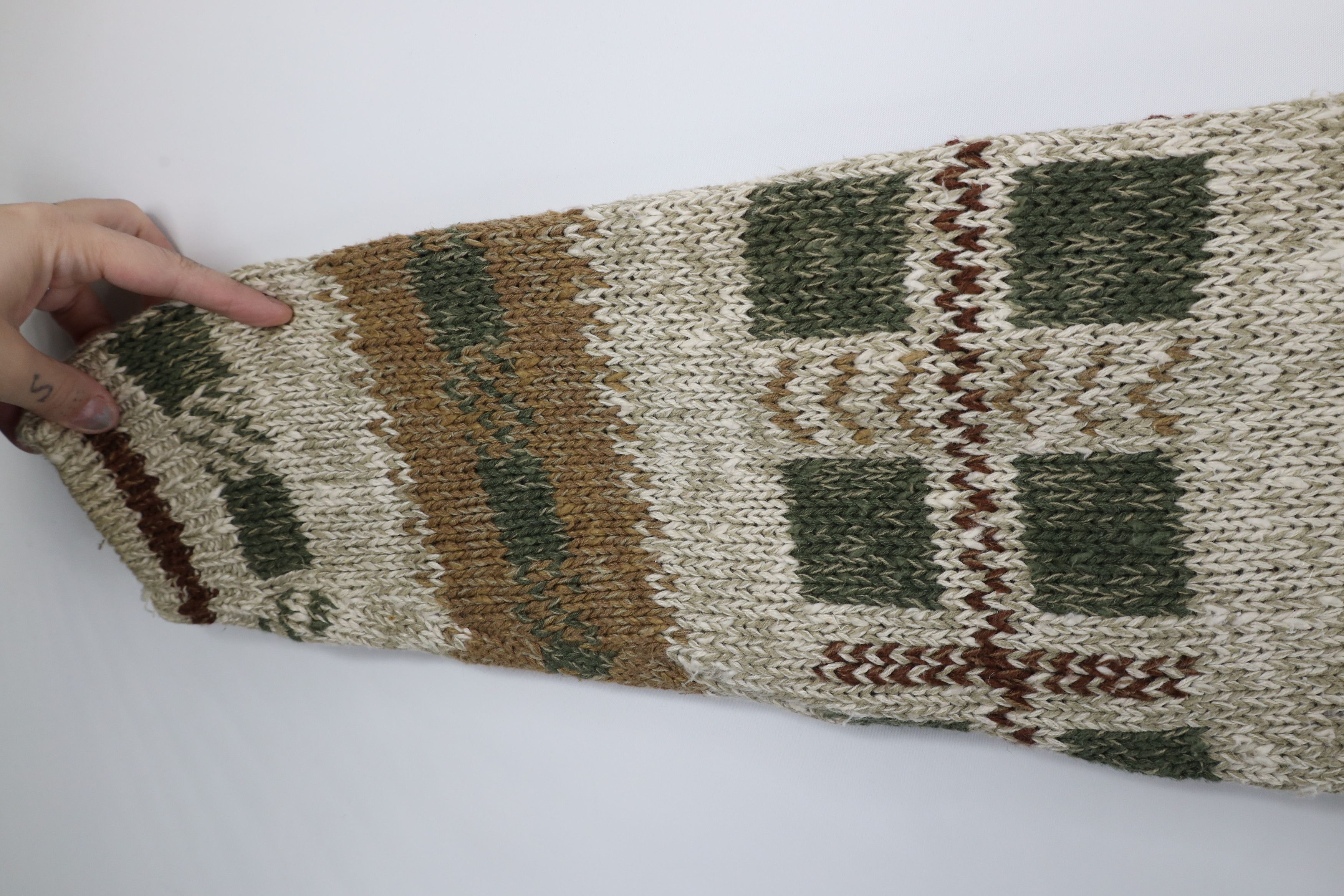 Vintage Vintage 90s Streetwear Blend Chunky Knit Sweater Earth Tone Size US L / EU 52-54 / 3 - 5 Thumbnail