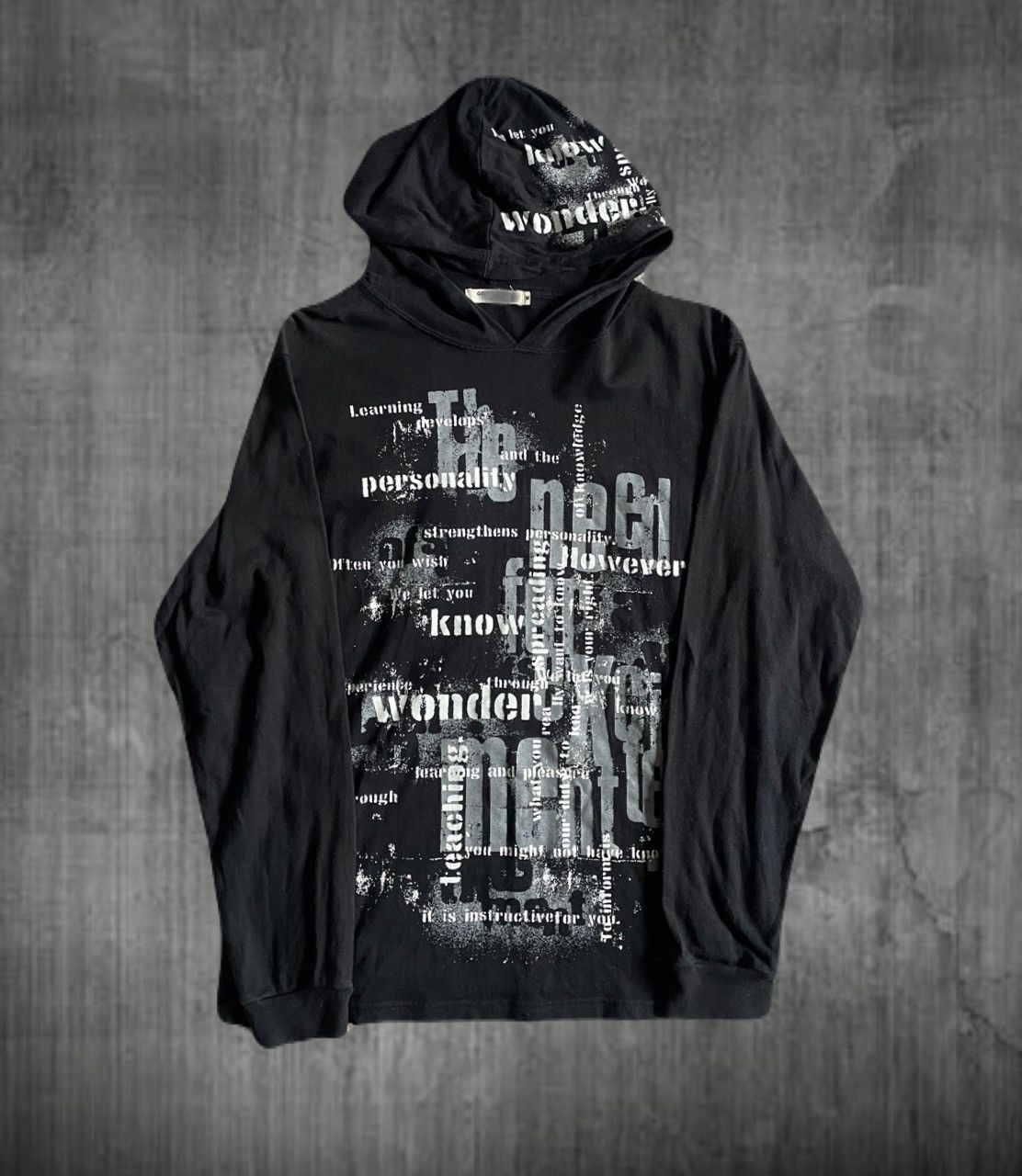 トップス 00s archive japanese label hoodie grunge Japanese Archive Hoodie | Grailed