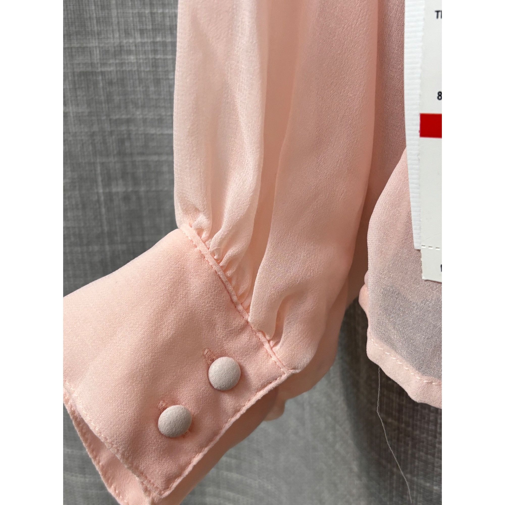 Other Q & A Volume Sleeve Blouse, Pale Pink, XS Size XS / US 0-2 / IT 36-38 - 5 Thumbnail