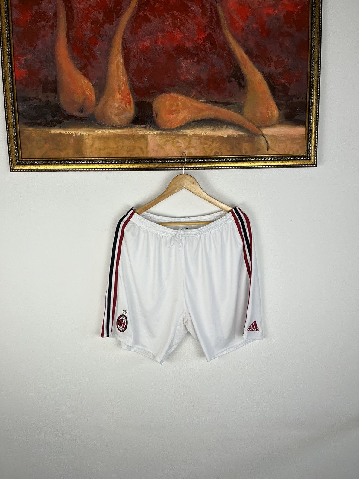 Adidas ADIDAS AC MILAN ITALY 2018/2019 SOCCER JERSEY,FOOTBALL SHORT Size US 34 / EU 50 - 1 Thumbnail