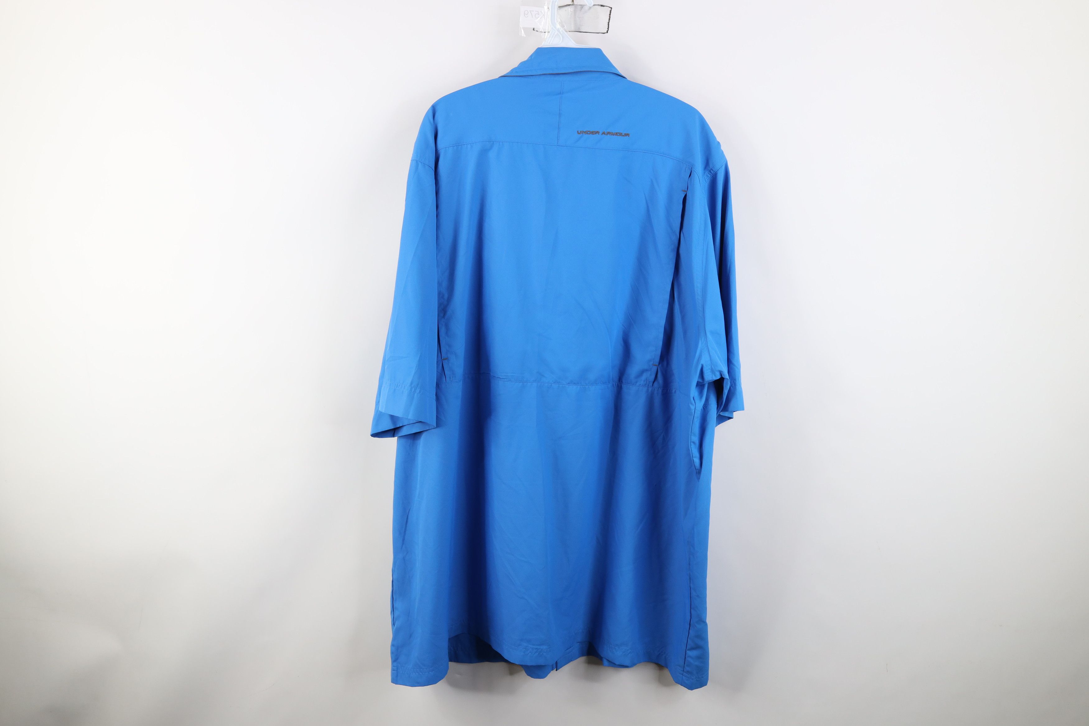 Under Armour Under Armour Woven Short Sleeve Collared Button Shirt Size US XXL / EU 58 / 5 - 13 Thumbnail
