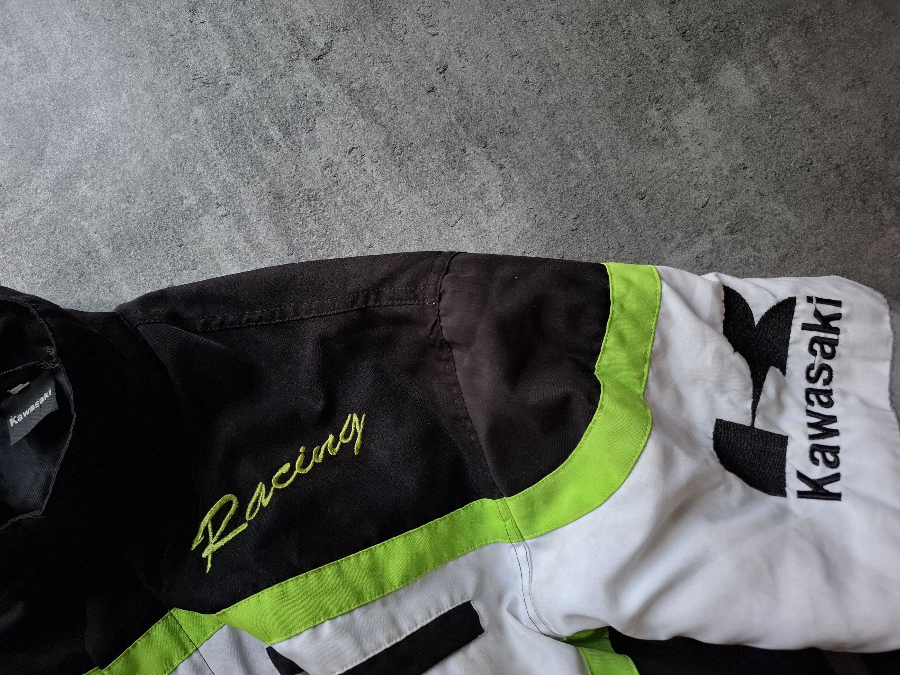 Japanese Brand × Levi's Vintage Clothing vinatge kawasaki racing jacket L-XL) green black motor sport Size US L / EU 52-54 / 3 - 4 Thumbnail