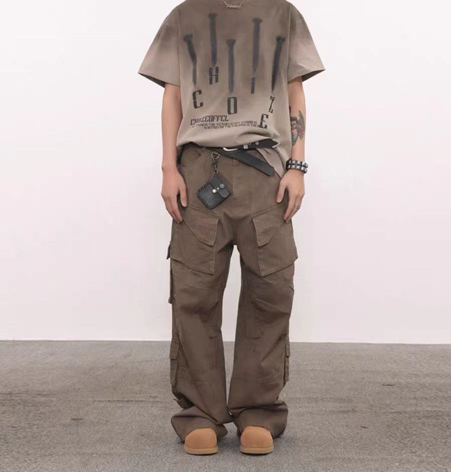 Japanese Brand × Vintage Vintage Street Hip Hop Multi-Pocket Zipper Work Pants Size US 28 / EU 44 - 5 Thumbnail