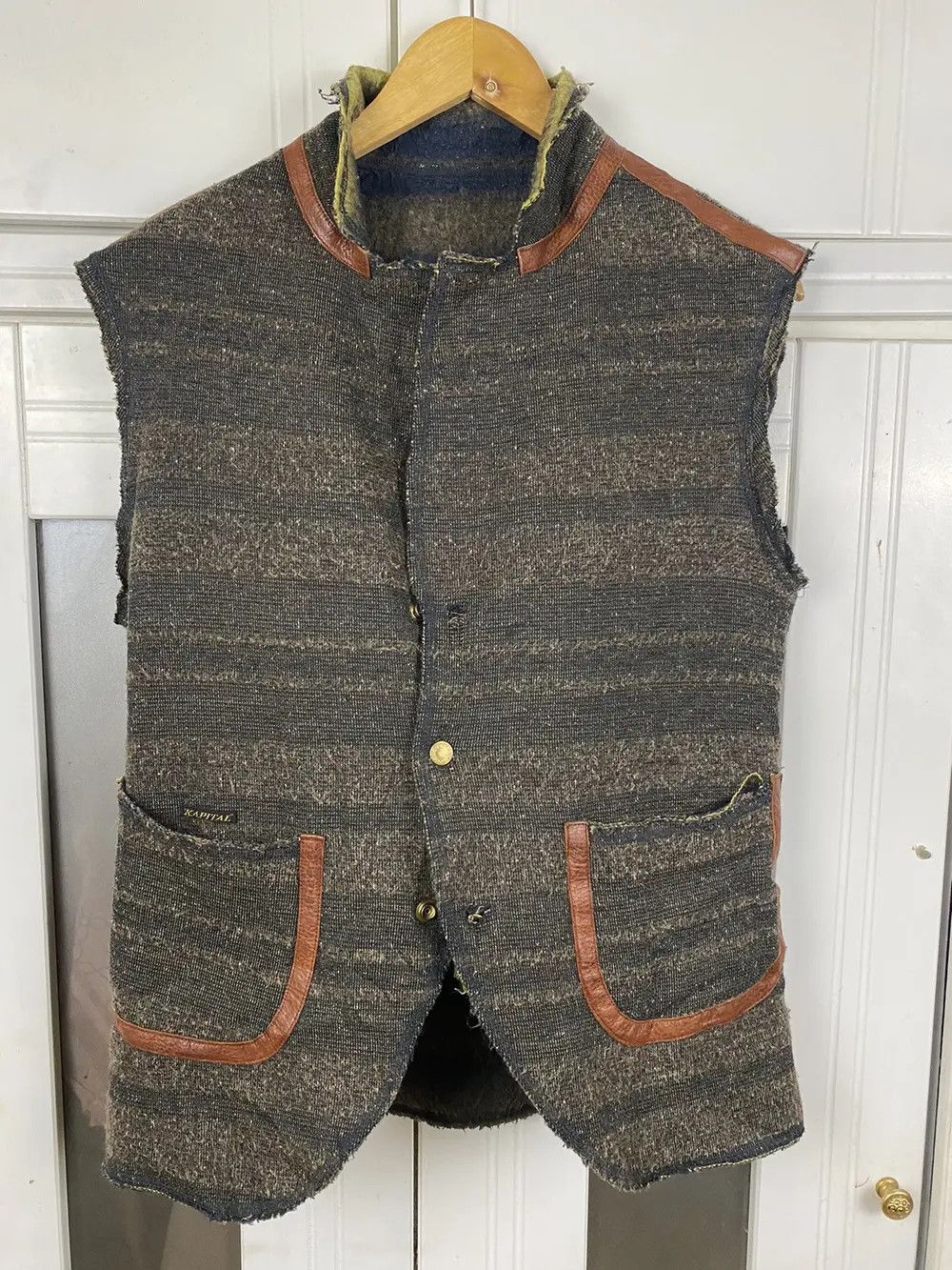 Kapital Vest Kapital Wool Leather Line Size US M / EU 48-50 / 2 - 1 Thumbnail