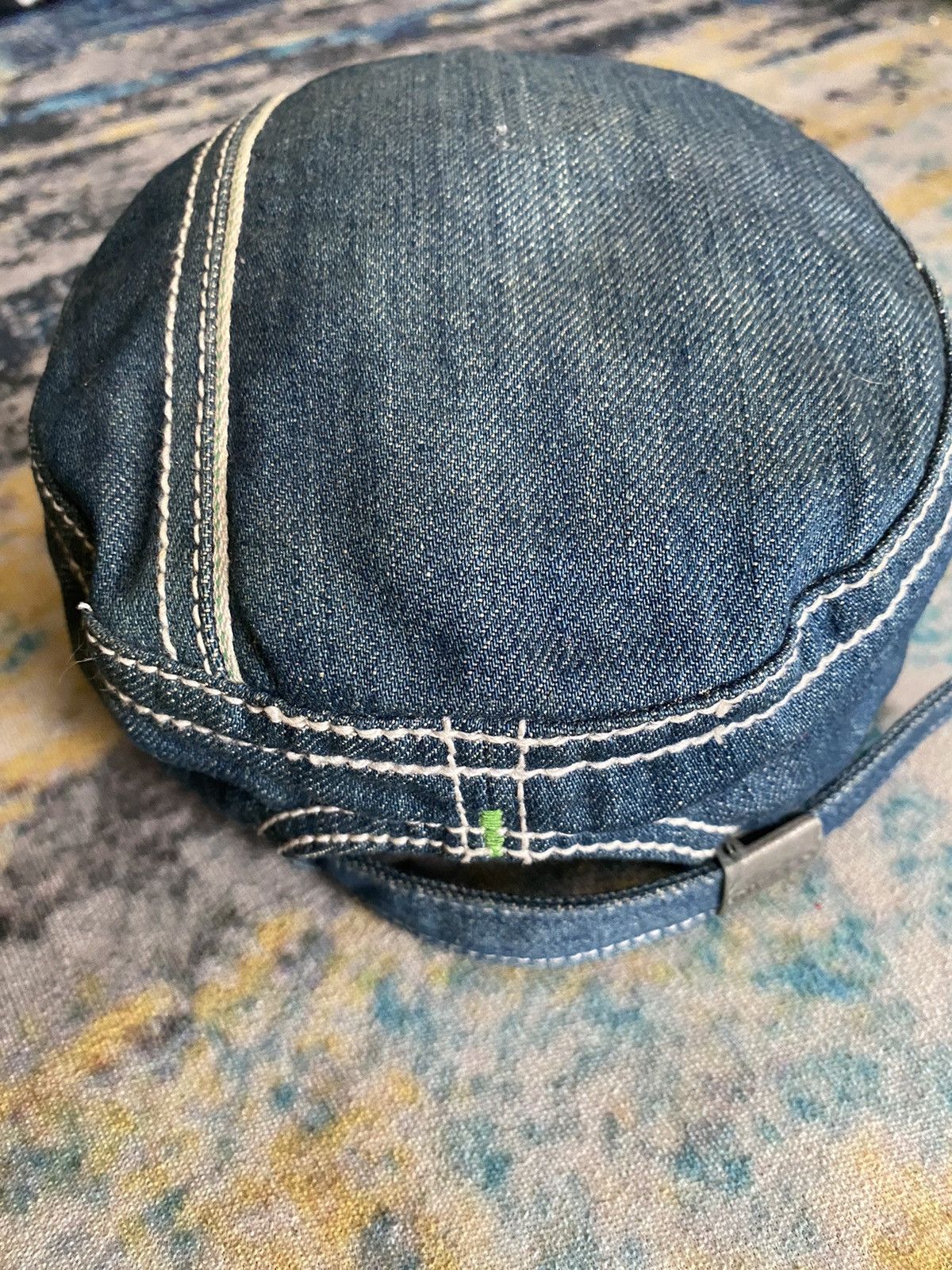 Diesel × Vintage Diesel Avant Garde Denim Distressed Cap Size ONE SIZE - 5 Thumbnail