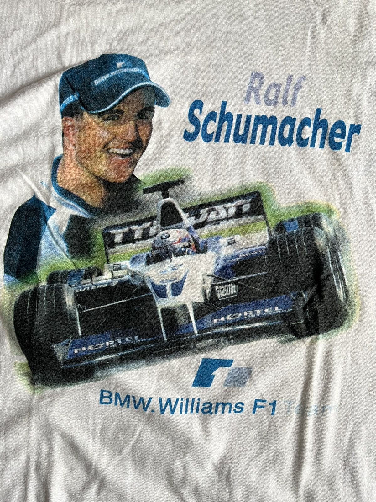 Formula 1 × Vintage Vintage 90s Ralf Schumacher BMW Williams F1 Racing Team Tee Size US L / EU 52-54 / 3 - 2 Thumbnail