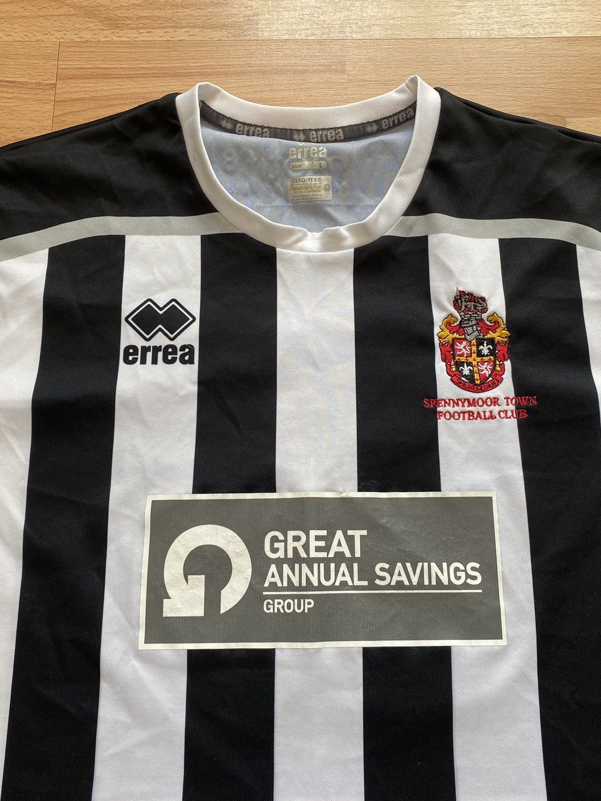 Errea SPENNYMOOR TOWN 2020 2021 HOME FOOTBALL SHIRT JERSEY ERREA Size US L / EU 52-54 / 3 - 2 Thumbnail