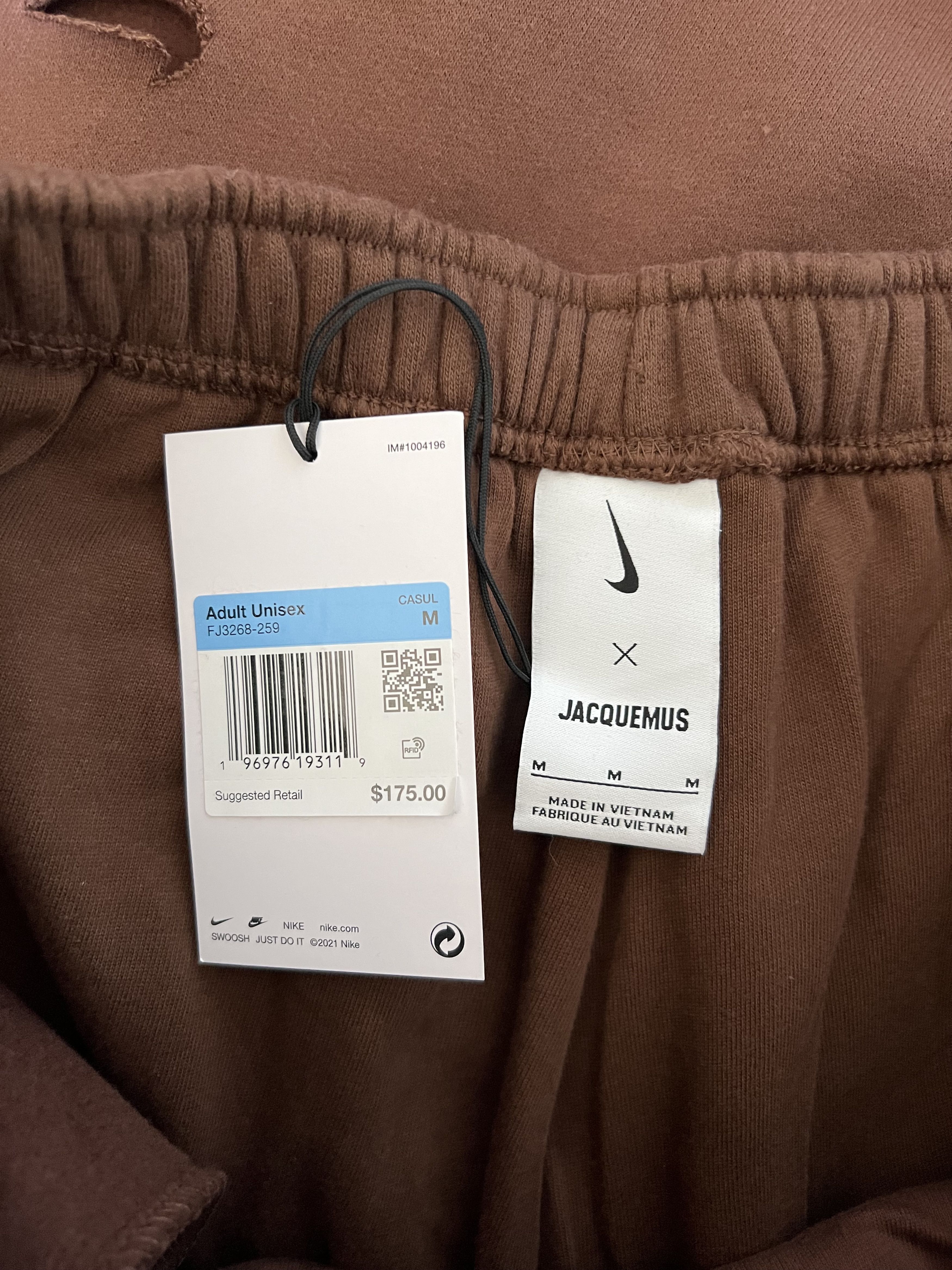 Jacquemus × Nike Jacquemus Nike Le Swoosh Jogging Sweatpants in Brown Size US 32 / EU 48 - 7 Thumbnail