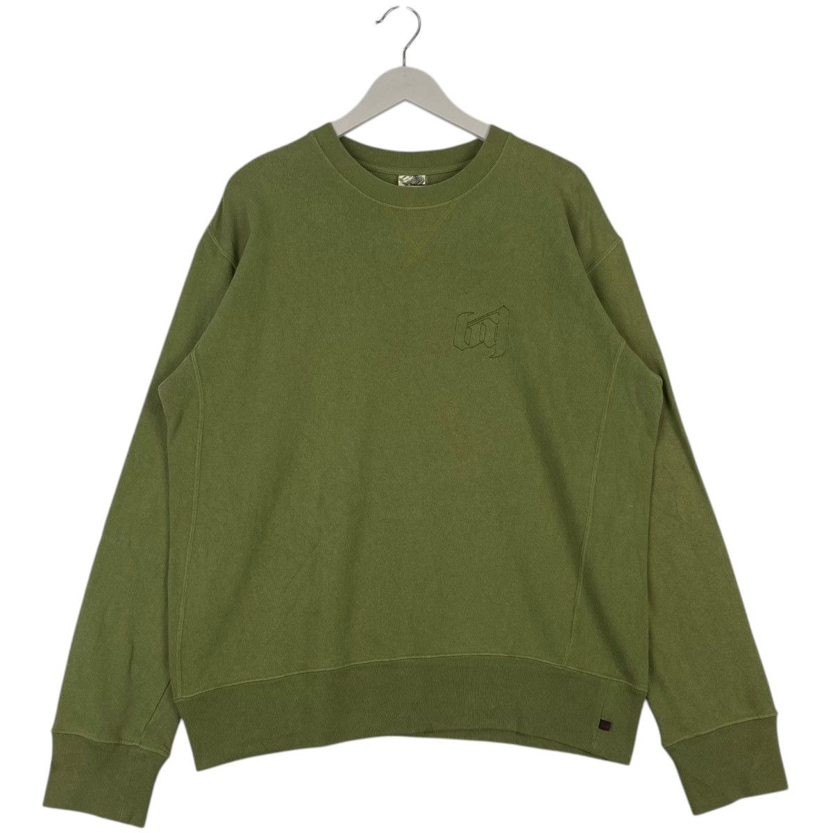 Vintage Vintage Contra Strick Embroidered Crewneck Sweatshirt Green Size US XL / EU 56 / 4 - 1 Thumbnail