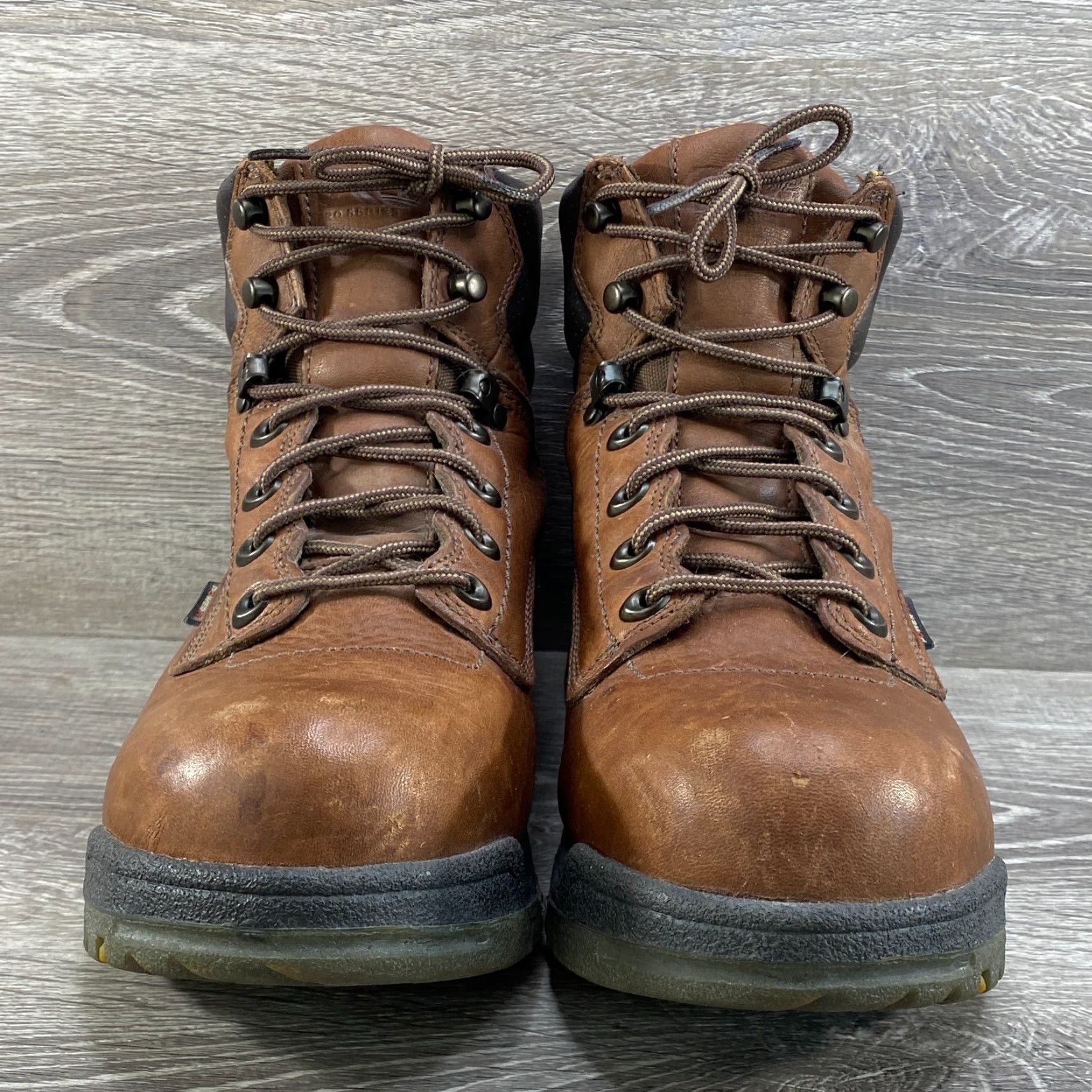 Timberland Timberland Pro Series Womens 10 M Brown Leather Titan Boots Safety Toe Power Fit Work - Timberland Pro Series - Work Size US 10 / IT 40 - 4 Thumbnail